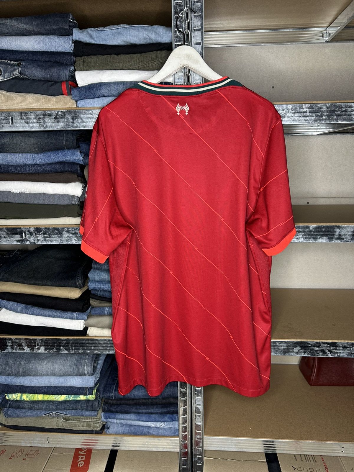 Nike Liverpool 2021/2022 Home Football Shirt Nike Soccer Jersey Size US XXL / EU 58 / 5 - 2 Thumbnail