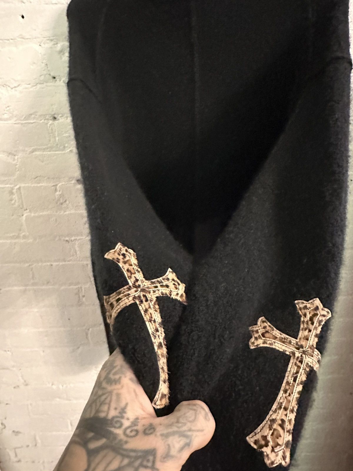 Chrome Hearts Chrome Hearts CASHMERE CROSS PATCH Sweater M-XL Sweater Size US L / EU 52-54 / 3 - 7 Thumbnail