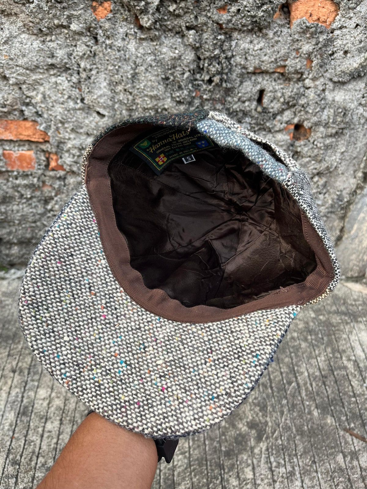 Other Hanna Hats Of Donegal Baseball Cap Patchwork Tweed Size ONE SIZE - 4 Thumbnail