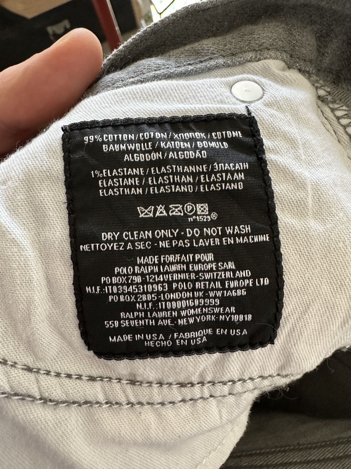 Ralph Lauren Ralph Lauren 888 Gray Denim Jeans Size 29 Size 29" - 8 Thumbnail