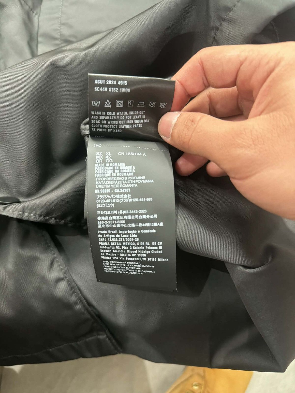 Prada Prada Re-nylon Shirt- Black Size US XL / EU 56 / 4 - 12 Thumbnail