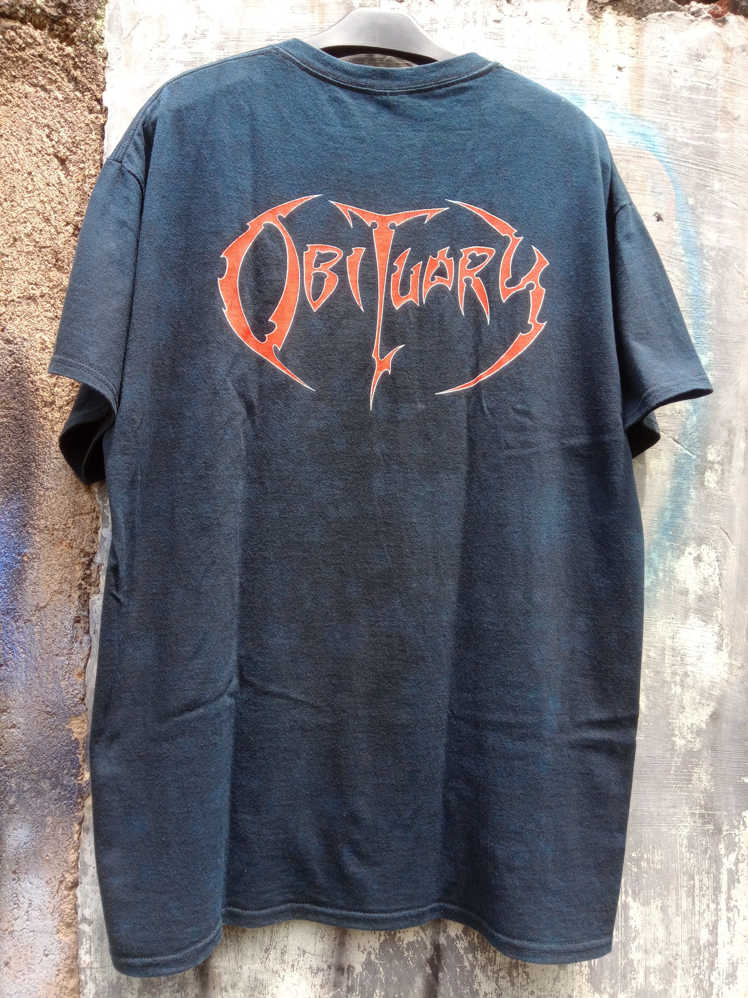 Band Tees Vintage 00s OBITUARY cause of death Size US L / EU 52-54 / 3 - 3 Thumbnail