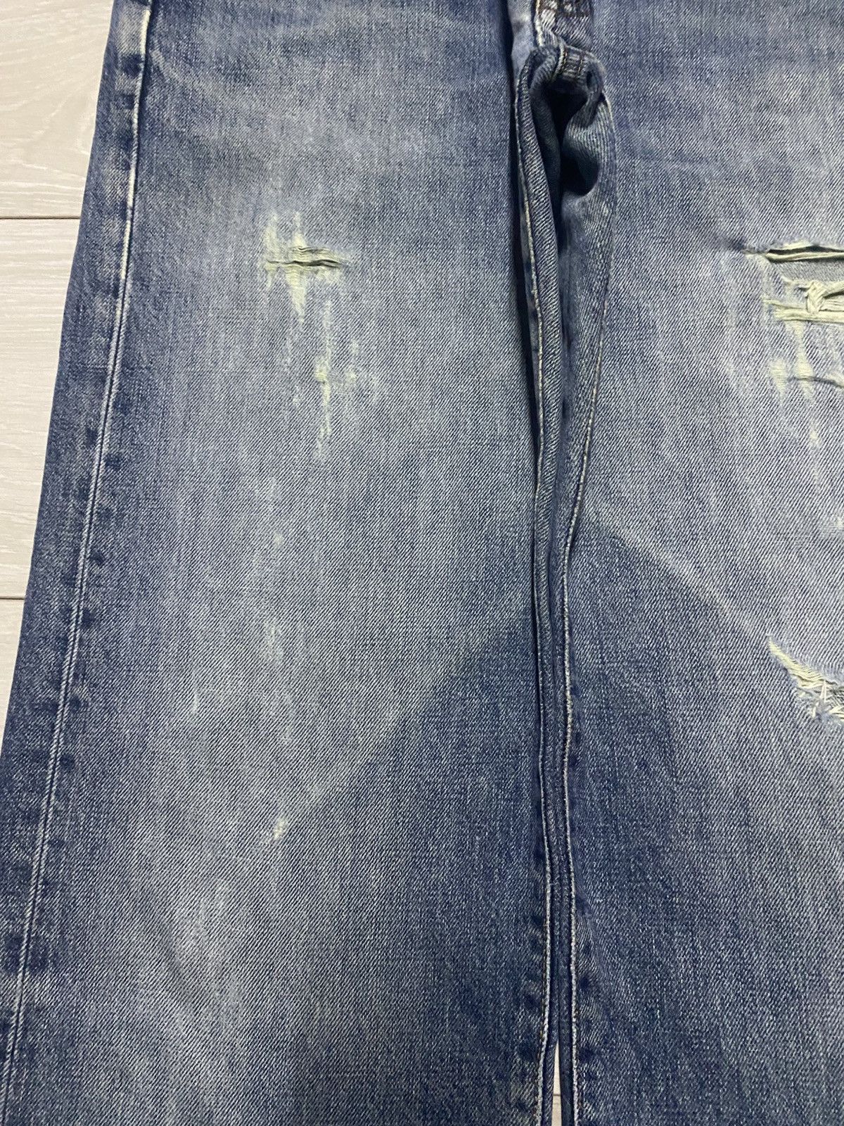 Japanese Brand Vintage Bobson Faded Distressed Baggy Jeans Size US 31 - 7 Thumbnail