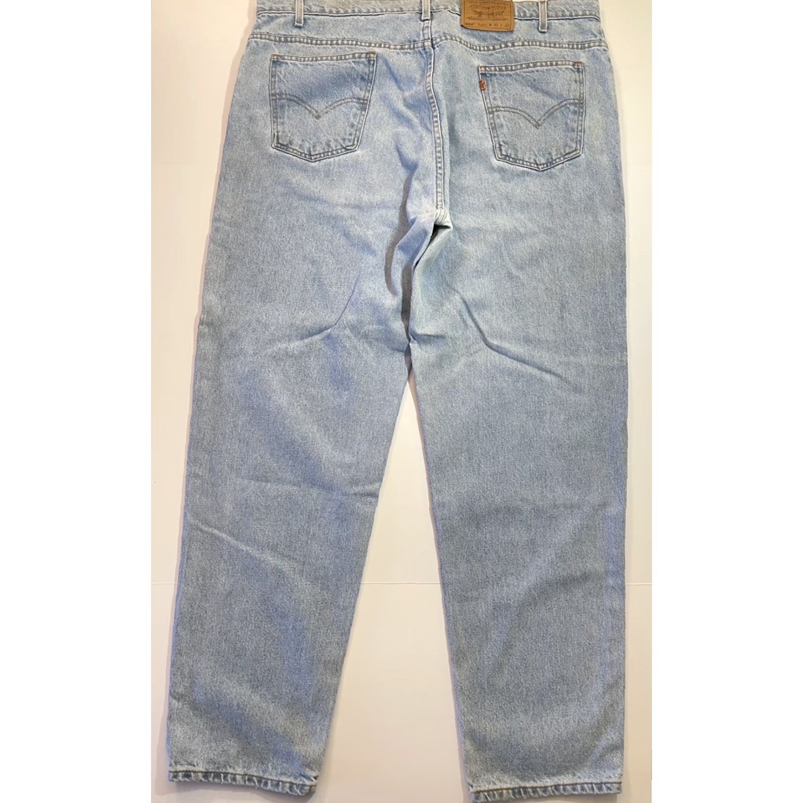 Levi's VINTAGE Levi’s 550 Jeans Denim Men Relaxed Fit 42x32 Blue 90s Theme Mens Jeans Size US 42 / EU 58 - 4 Thumbnail
