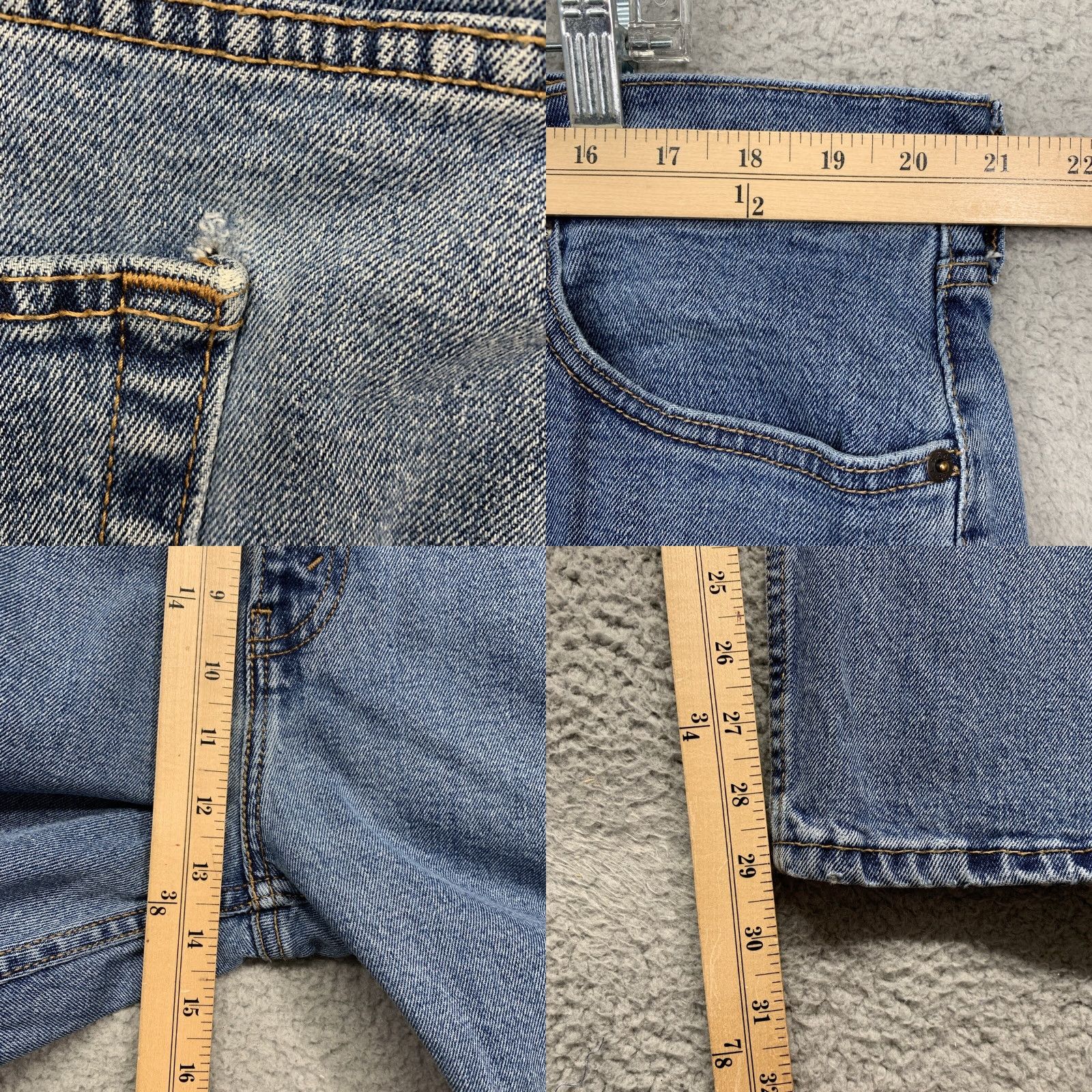 Vintage Levi Strauss Gold Signature Jeans Men's 42W 29in Regular Fit Medium Blue Denim Size US 42 / EU 58 - 9 Thumbnail