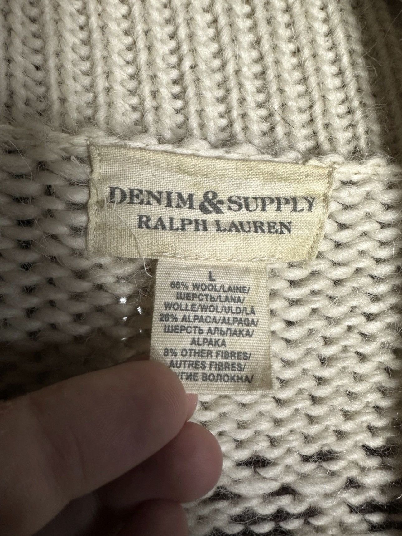 Denim & Supply Ralph Lauren Ralph Lauren Denim Supply Wool Alpaca Knit Cardigan Sweater Size L / US 10 / IT 46 - 3 Thumbnail