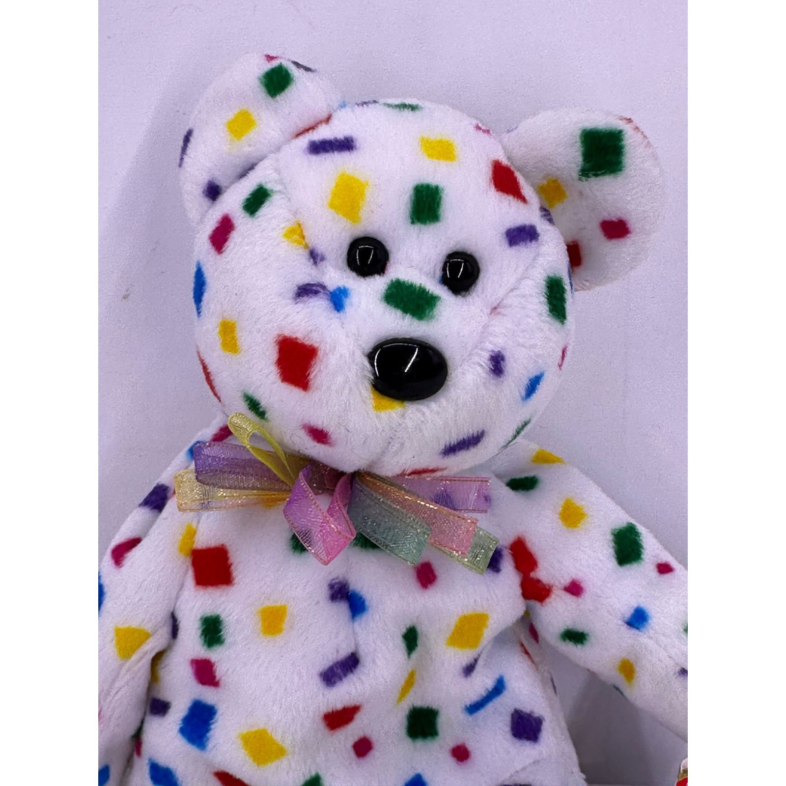 & Other Stories Vintage 1999 Ty 2K Beanie Babies Collection Confetti Bear Size ONE SIZE - 5 Thumbnail