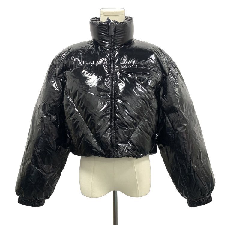 Prada Prada Shiny Nylon Down Jacket Size 38 Size XS / US 0-2 / IT 36-38 - 1 Thumbnail