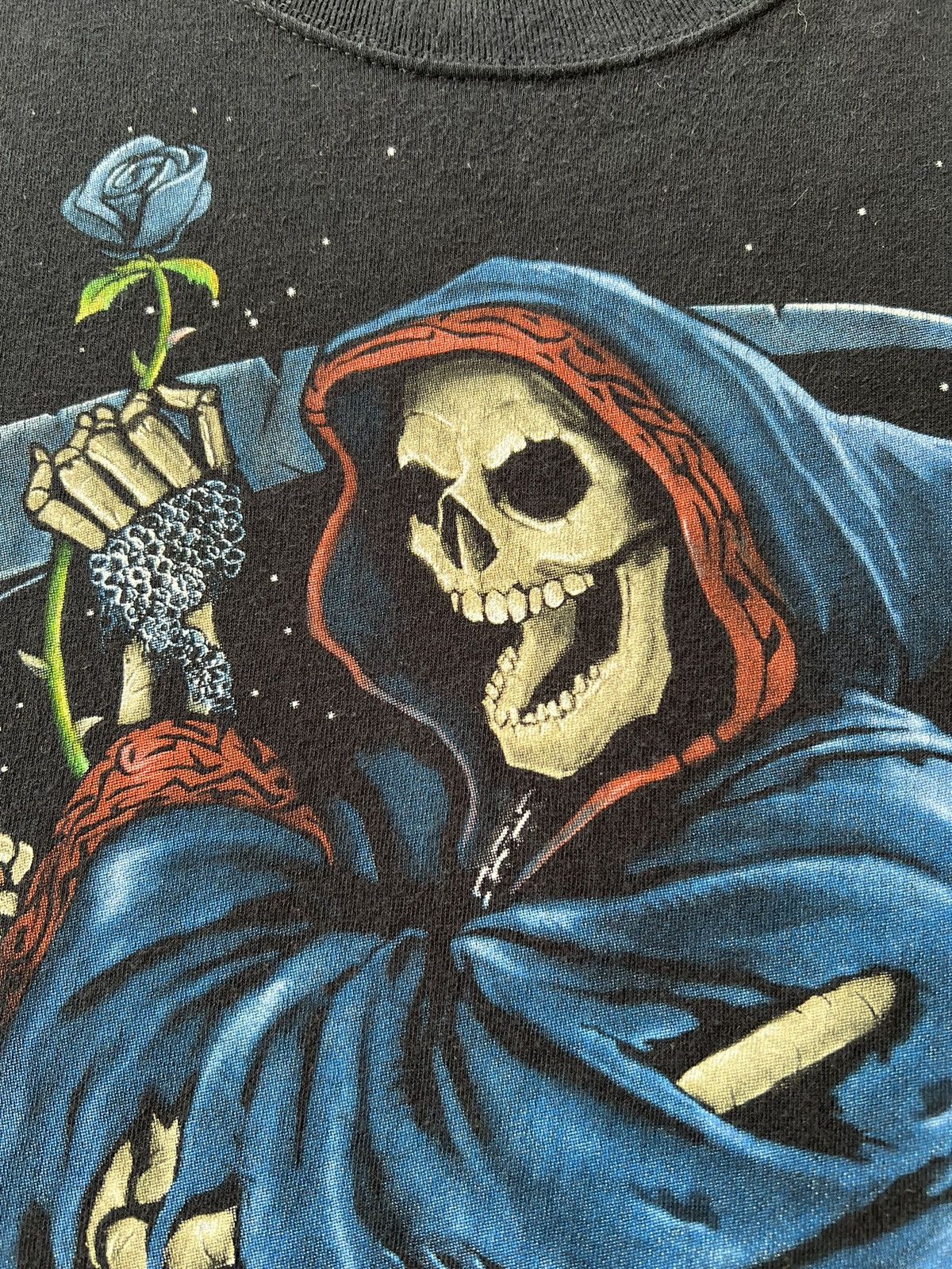 Liquid Blue Vintage 2003 Liquid Blue Grim Reaper Black T-shirt Size US L / EU 52-54 / 3 - 6 Thumbnail