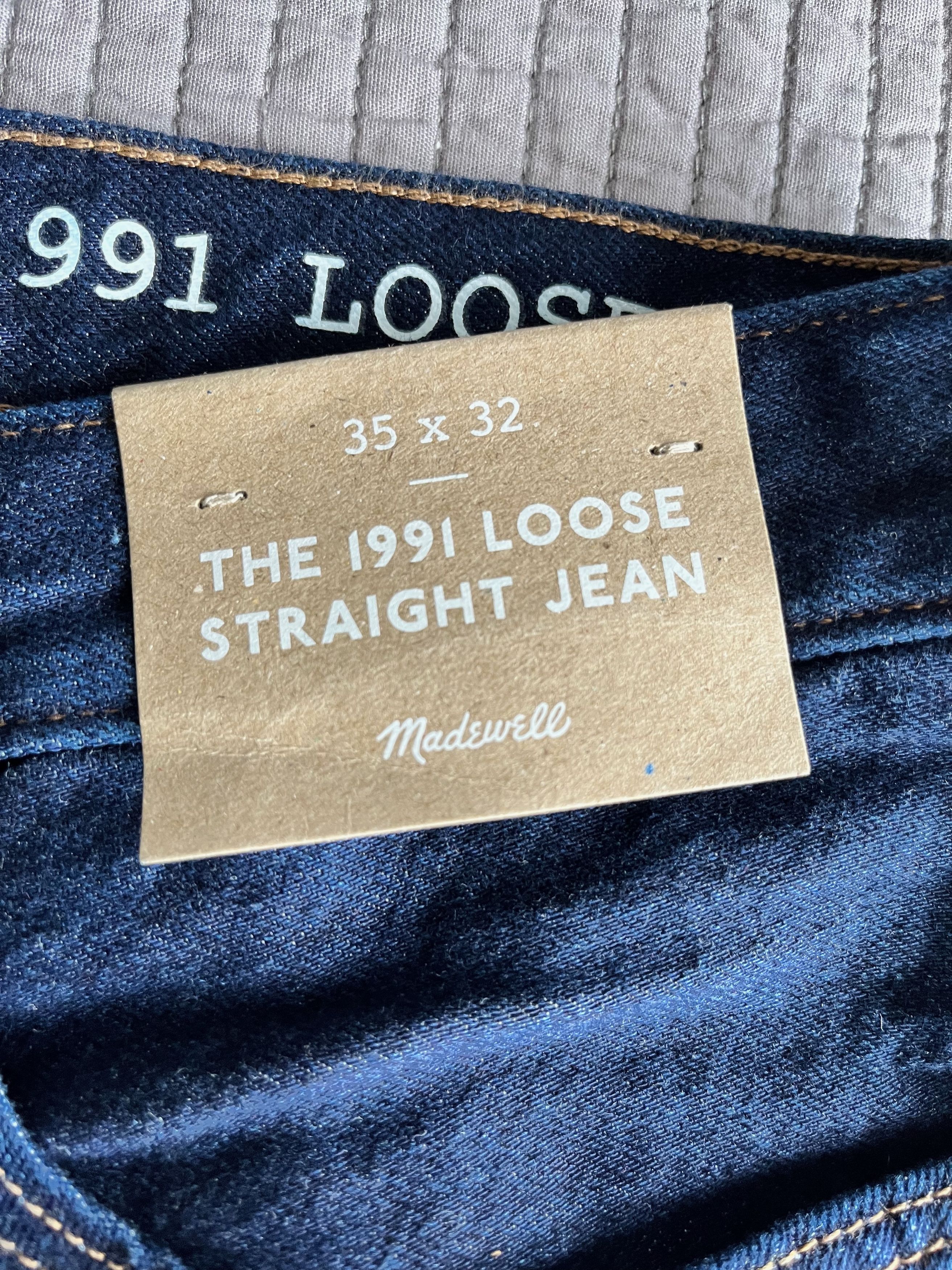 Madewell 1991 Loose Strait Jeans in Rinse Wash 35 x 32 Size US 35 - 5 Thumbnail