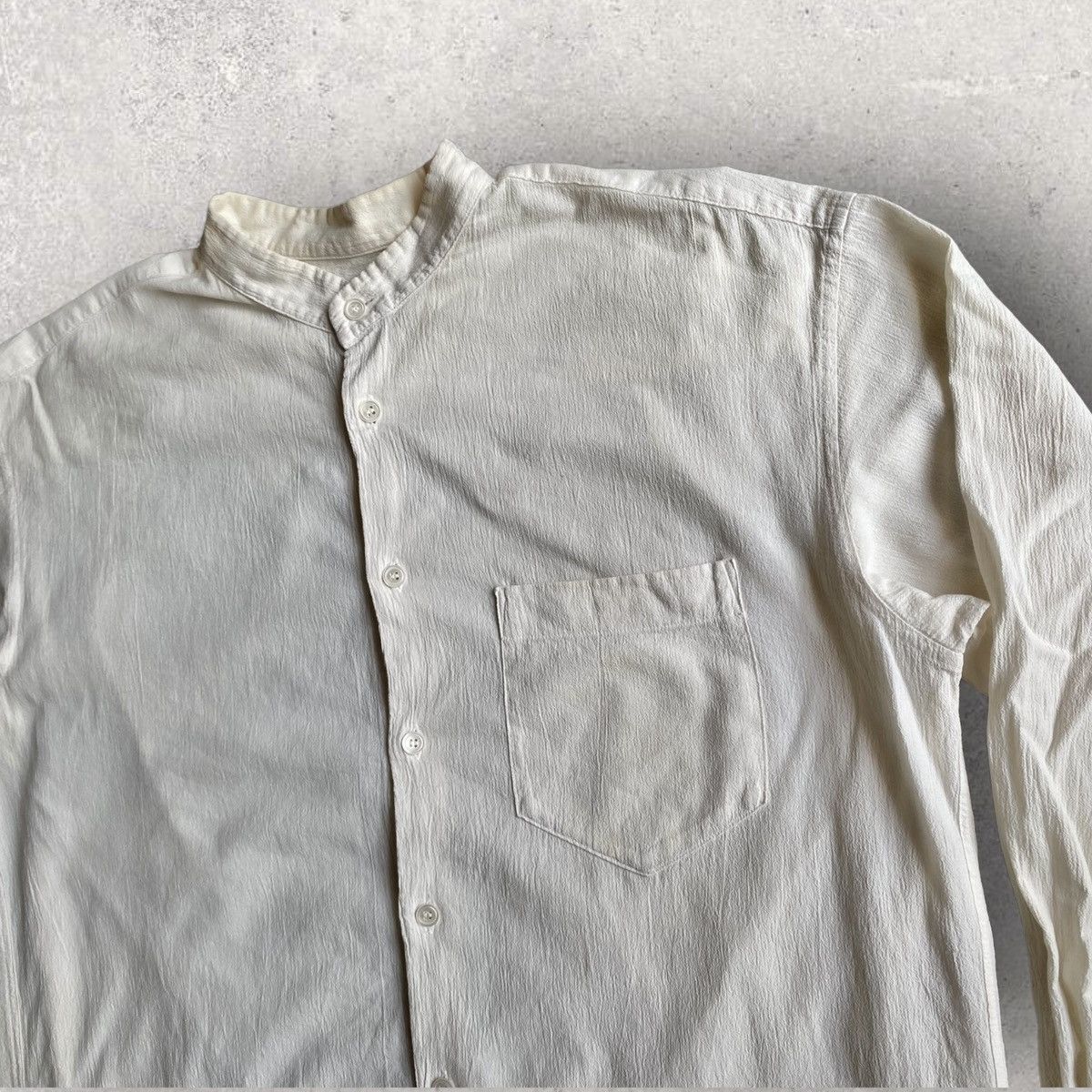 Issey Miyake Issey Miyake Cotton Crepe Oversize Shirt Size US L / EU 52-54 / 3 - 2 Thumbnail
