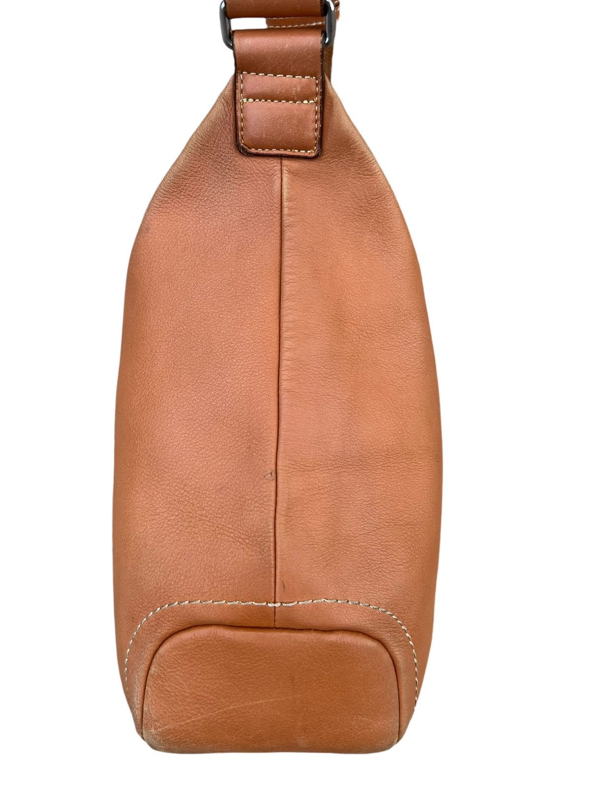 Leather Vintage Tsuchiya Kaban Distressed Muddy Patina Leather Bag Size ONE SIZE - 11 Thumbnail