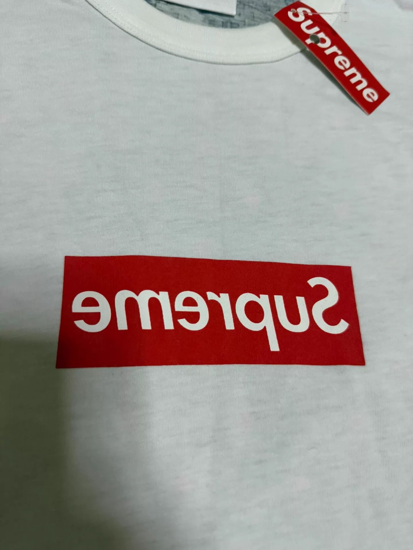 Supreme Supreme CDG Dot Box Logo SS Tee M NWT Size US M / EU 48-50 / 2 - 2 Thumbnail