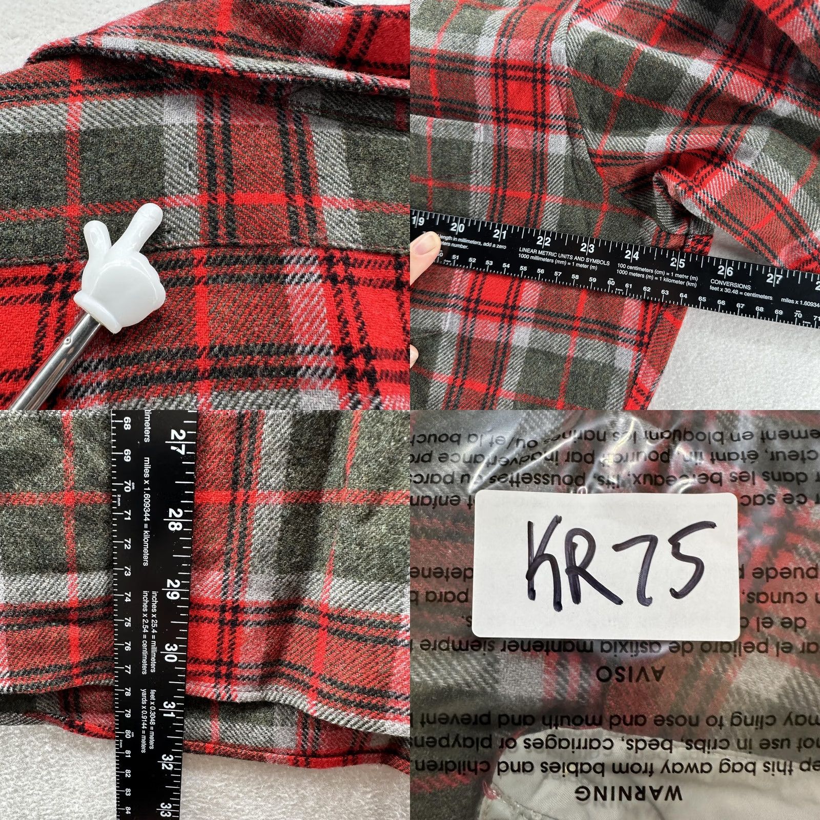 Pendleton VINTAGE Pendleton Shirt Mens XL Red Plaid Lined Long Sleeve Button Front USA Size US XL / EU 56 / 4 - 8 Thumbnail
