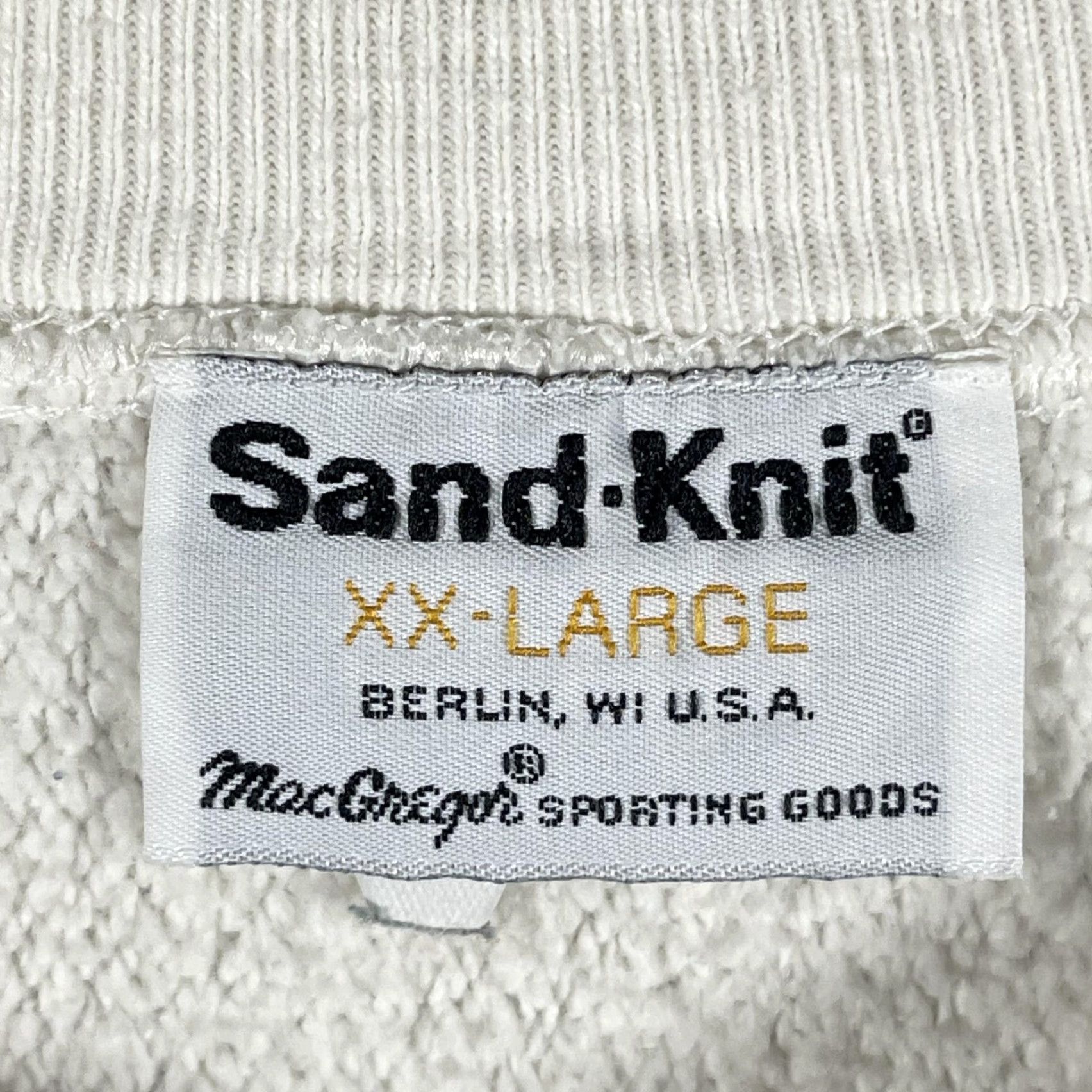 Vintage VINTAGE Sand-Knit Sweatshirt Mens 2XL White Pucci's Athletic Club Crewneck USA Shirt Mens 2XL White Graphic Print Sports Vintage Size US XXL / EU 58 / 5 - 4 Thumbnail