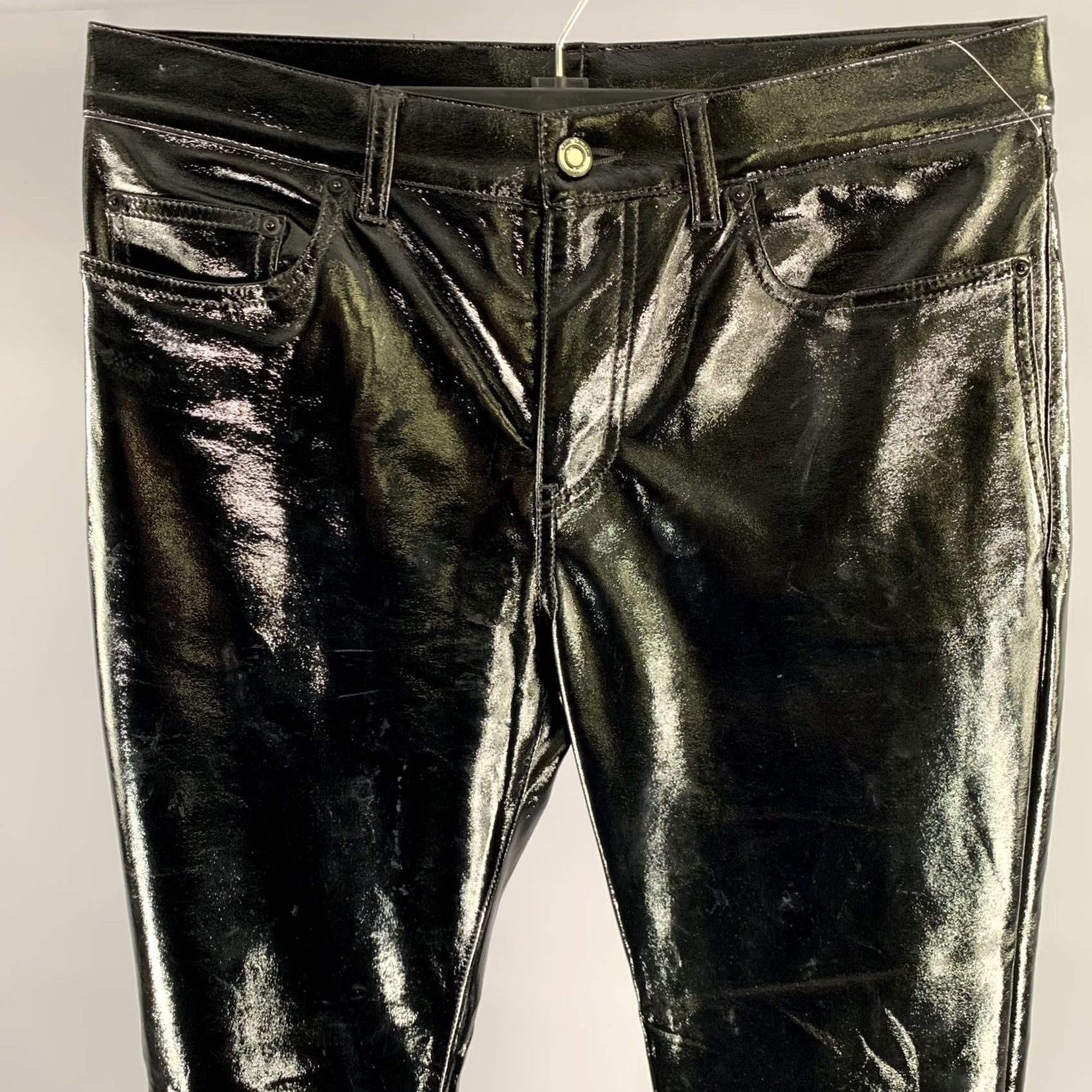 Yves Saint Laurent SAINT LAURENT Pants Size 30 Black Polyester Size US 30 / EU 46 - 2 Thumbnail