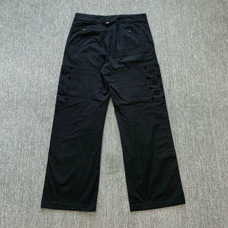 Louis Vuitton Louis Vuitton size US 50 Black pocket print flocked cargo p Size US 34 / EU 50 - 2 Thumbnail