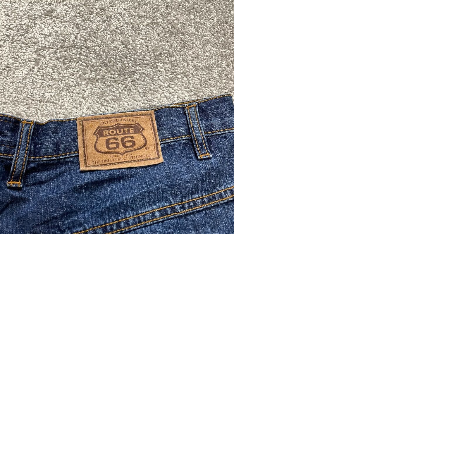 Route 66 Route 66 Bermuda Jean Shorts Womens 17 / 18 Blue Denim Dark Wash Rolled Leg NWT - Activewear Size 40" / US 18 - 9 Thumbnail