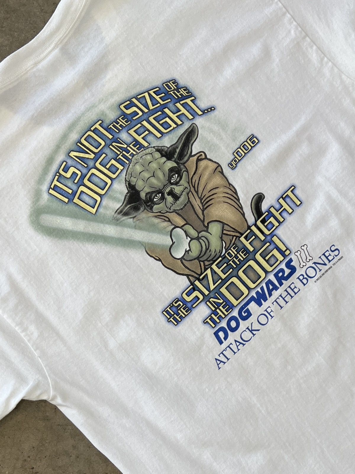 Vintage Vintage 2002 Big Dog Star Wars Yoda Dogwars Tee XL Size US XL / EU 56 / 4 - 1 Thumbnail