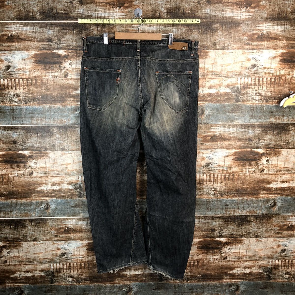 Edwin Edwin Black faded vintage Denim Pants #A1413 Size US 38 / EU 54 - 12 Thumbnail