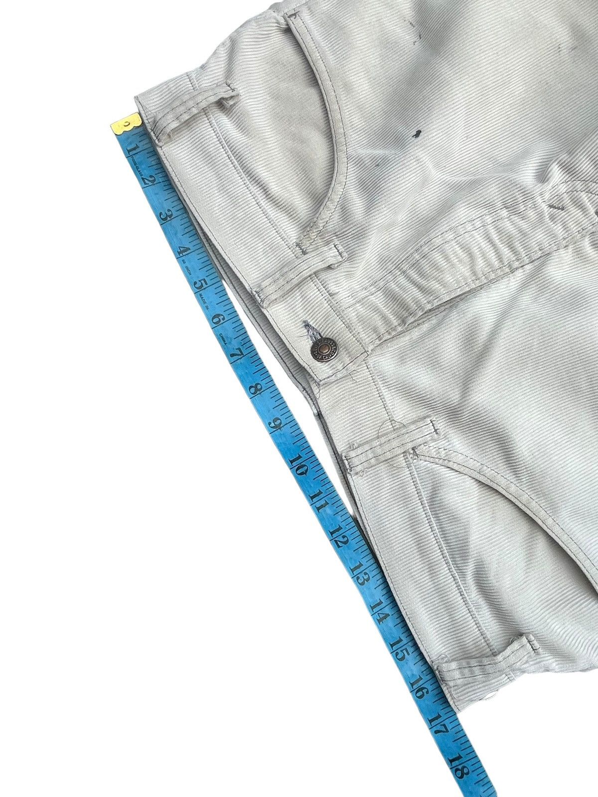 Levi's Vintage 80’s Levis Coduroy White Tab Painted Stain Size US 33 - 11 Thumbnail