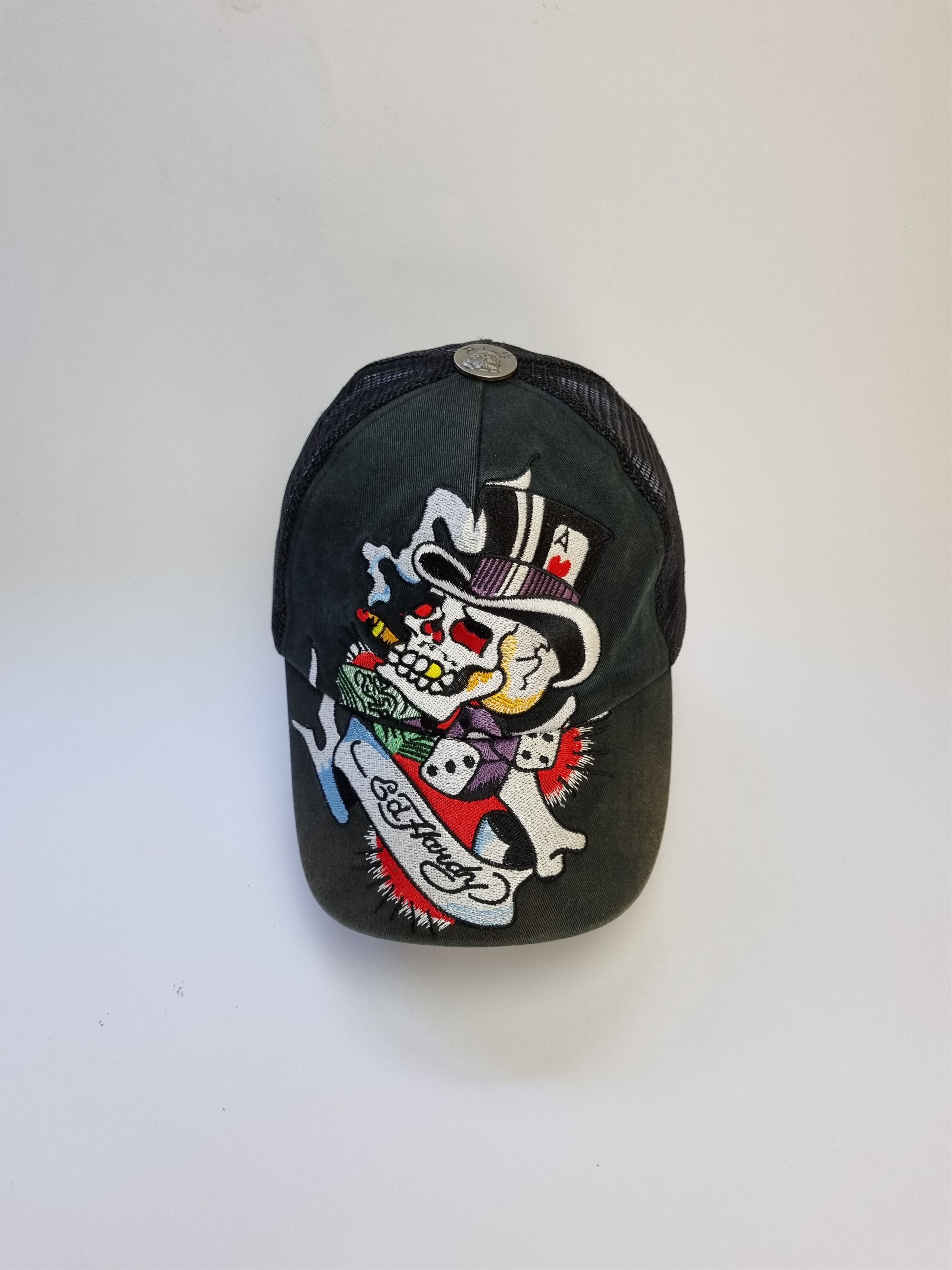 Christian Audigier × Ed Hardy Ed Hardy Embroidered Amazing Skull Artistic Comic Design Cap Size ONE SIZE - 6 Thumbnail