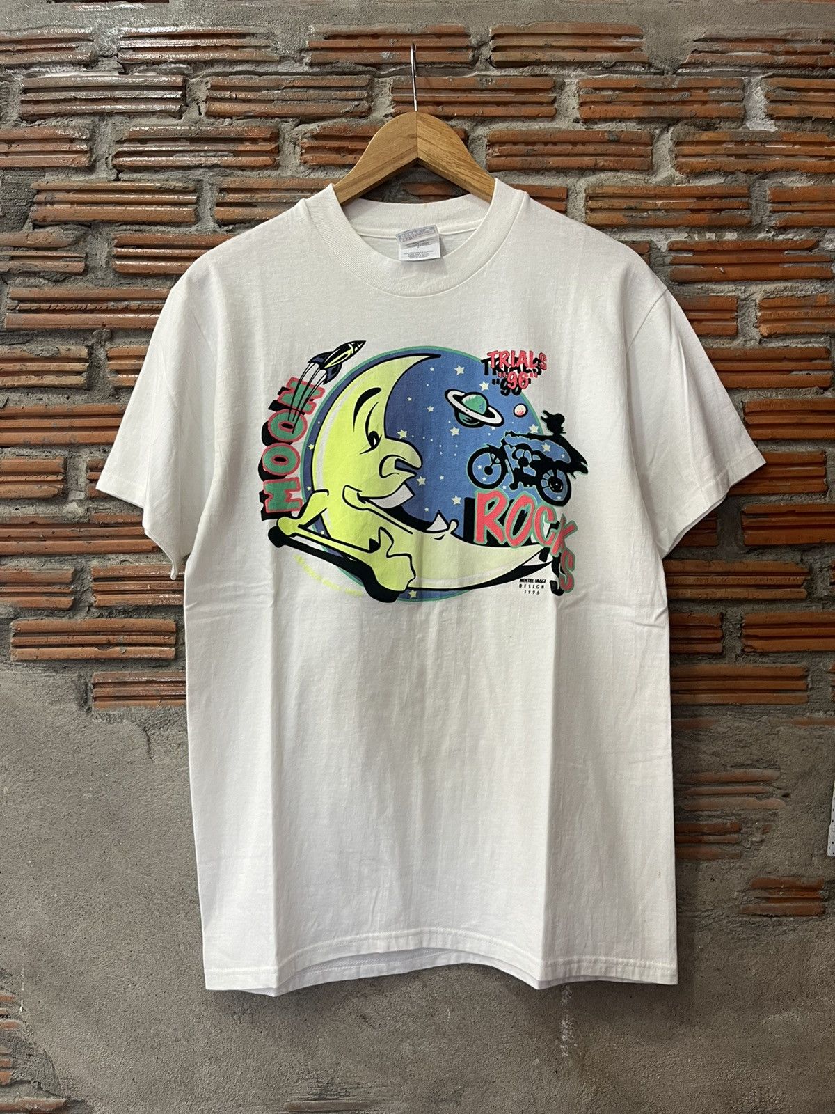 Arts & Science Vintage MOON ROCKS TRIALS 1996’s Mental Image Design Tshirt Size US M / EU 48-50 / 2 - 2 Thumbnail