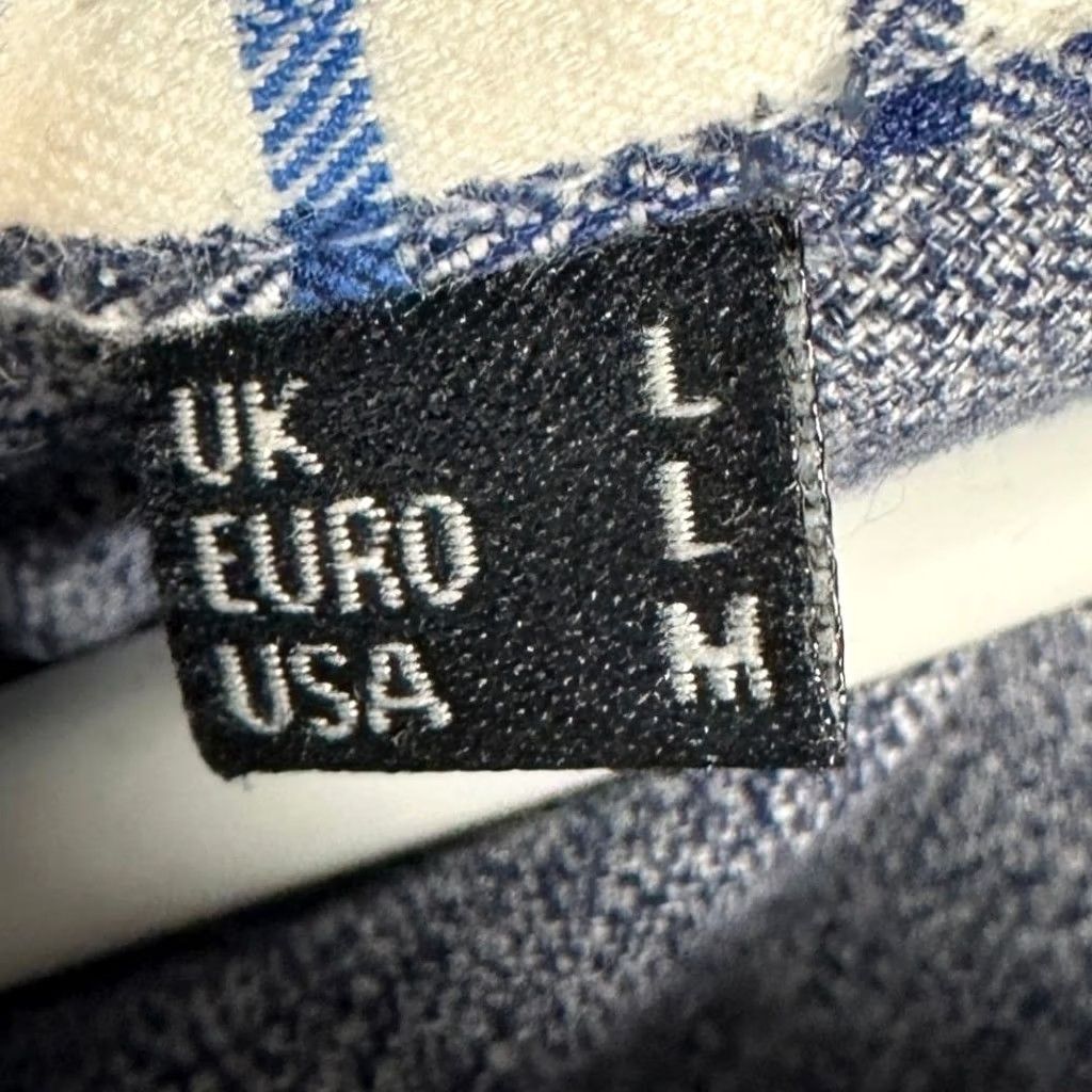 Barbour Barbour Theo Shirt Mens M Navy Blue Tailored Fit Button-Down Pocket Cotton Flannel Long Sleeve Collared Button Up Size US M / EU 48-50 / 2 - 5 Thumbnail