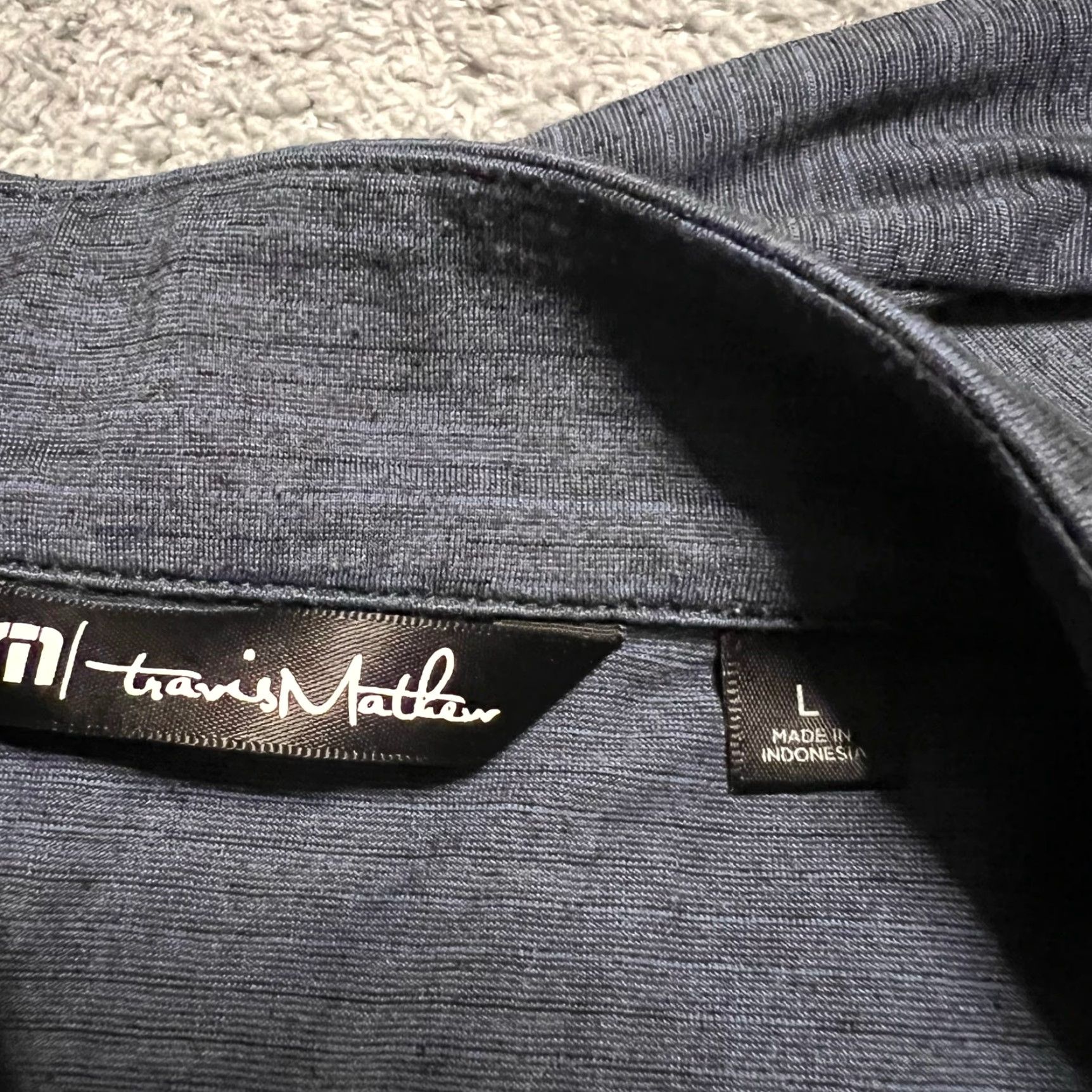 TravisMathew Travis Mathew Shirt Mens Large Blue Quarter Zip Golf Long Sleeve Performance Shirt Mens Large Blue Quarter Zip Golf Long Sleeve Performance Size US L / EU 52-54 / 3 - 7 Thumbnail