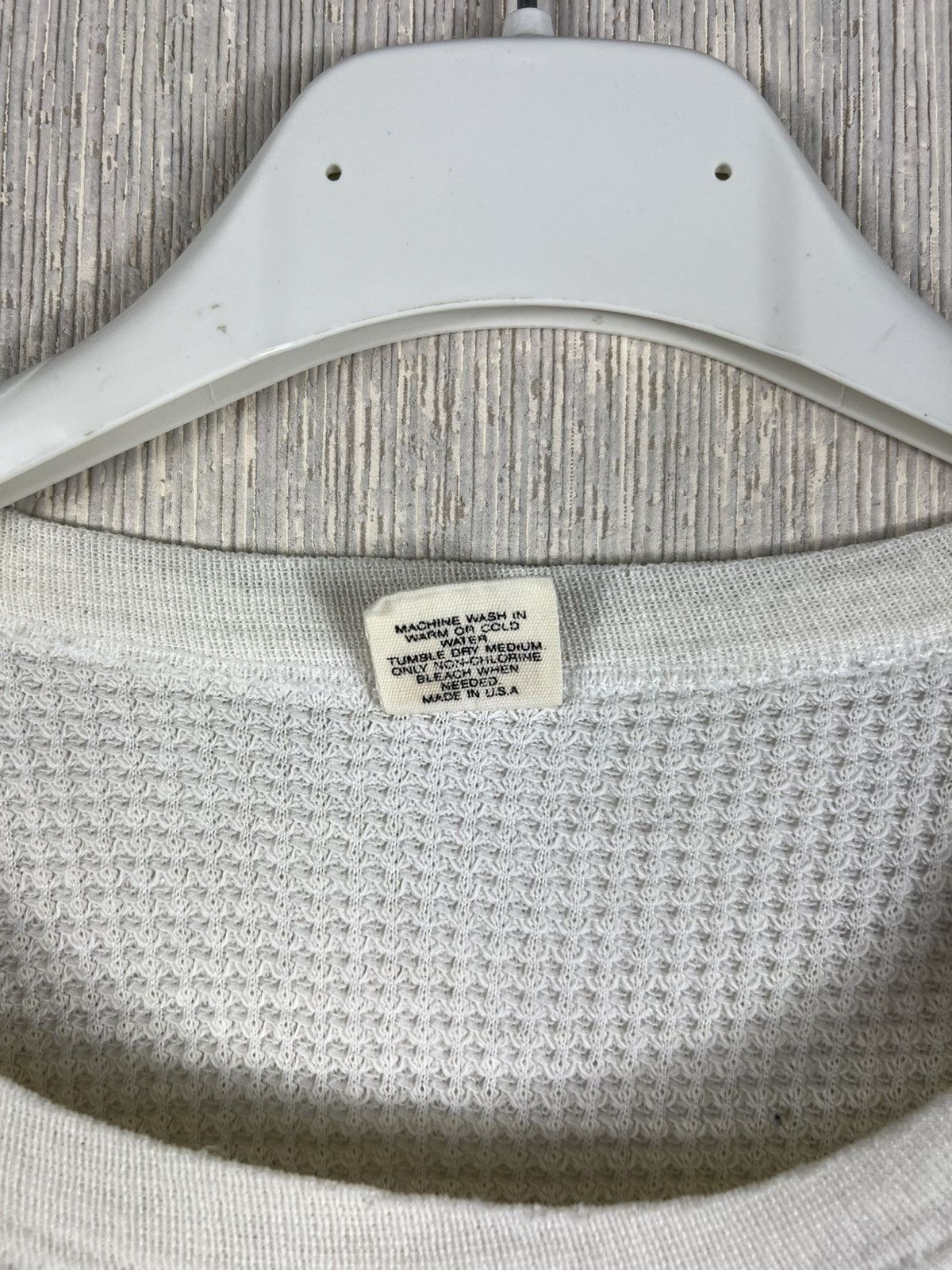 Vintage 70s Hanes waffle long sleeve thermal t-shirt retro