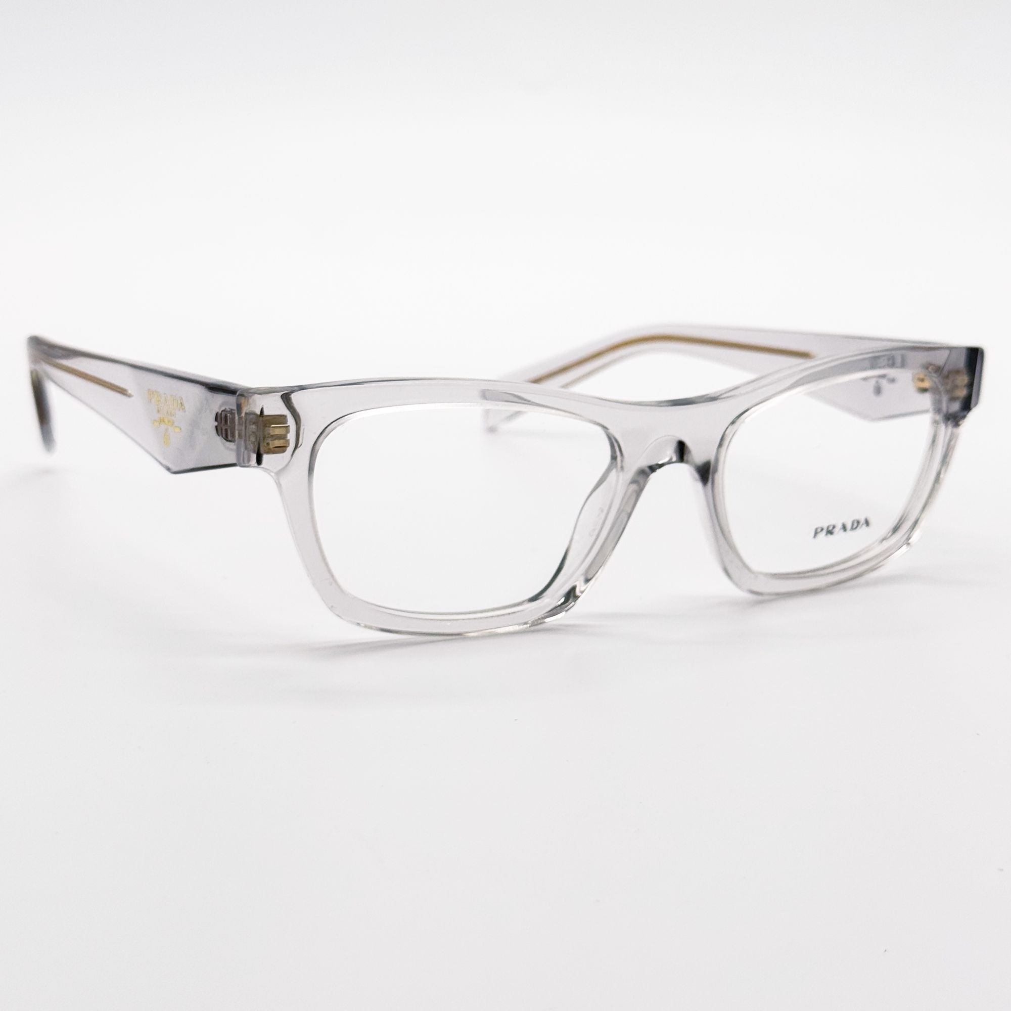 Prada NEW PRADA PRB01V 12R1O1 EYEGLASSES WOMEN TRANSPARENT GRAY Size ONE SIZE - 4 Thumbnail