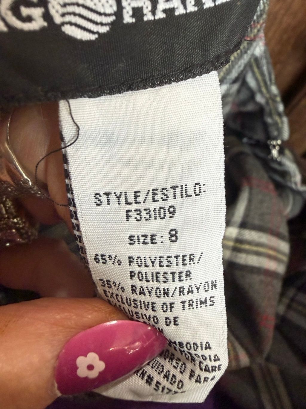 The Unbranded Brand Women's Unbranded Gray Plaid Midi Skirt Size 8 Size 30" / US 8 / IT 44 - 5 Thumbnail