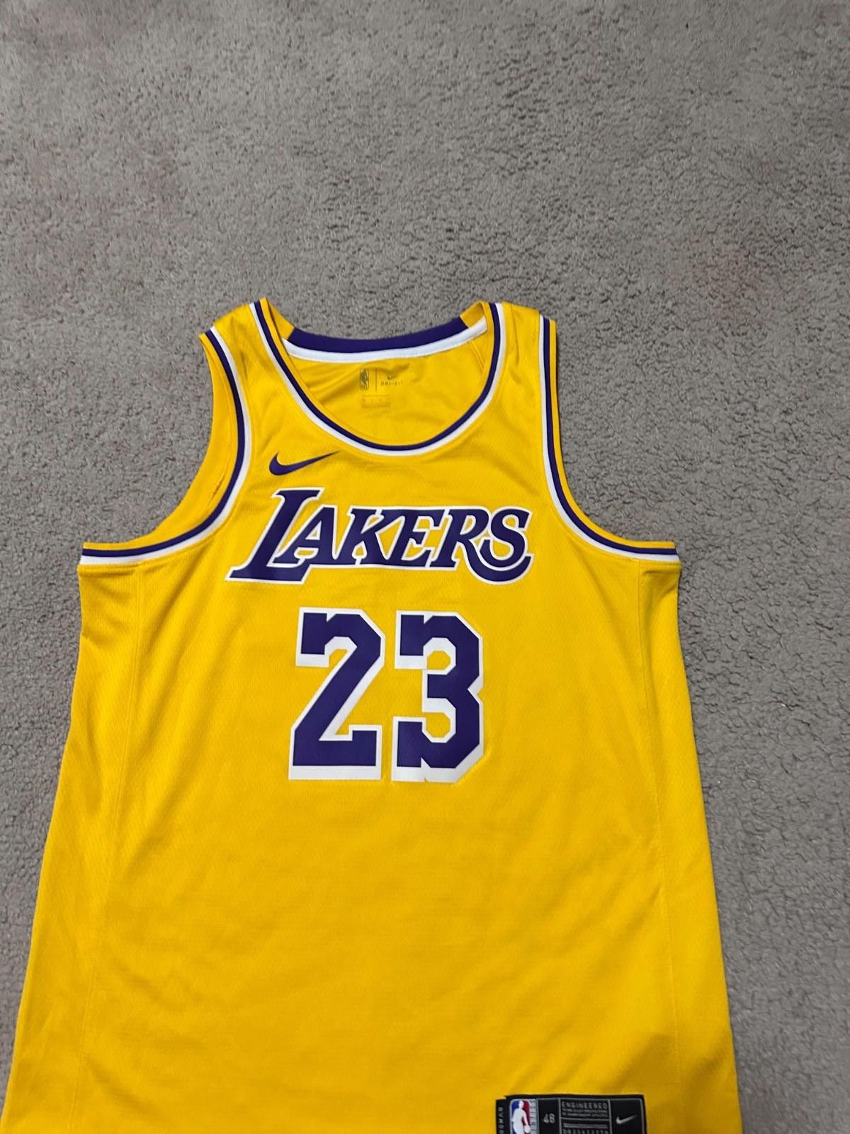 Nike Nike Swingman Los Angeles Lakers LeBron James #23 Jersey 48L Size US L / EU 52-54 / 3 - 3 Thumbnail