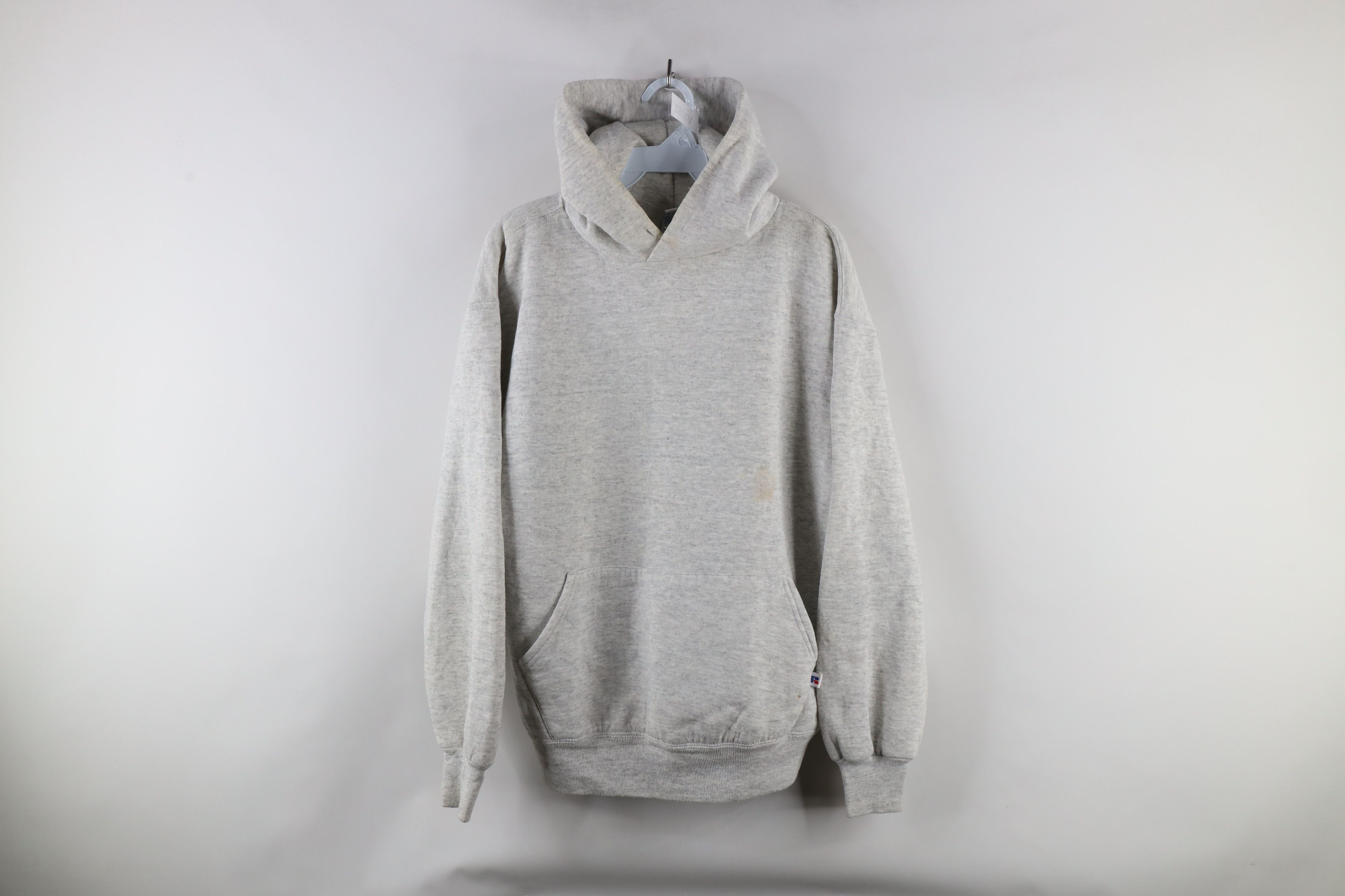 Russell Athletic × Vintage Vintage 90s Russell Athletic Blank Hoodie Sweatshirt USA Size US L / EU 52-54 / 3 - 1 Thumbnail