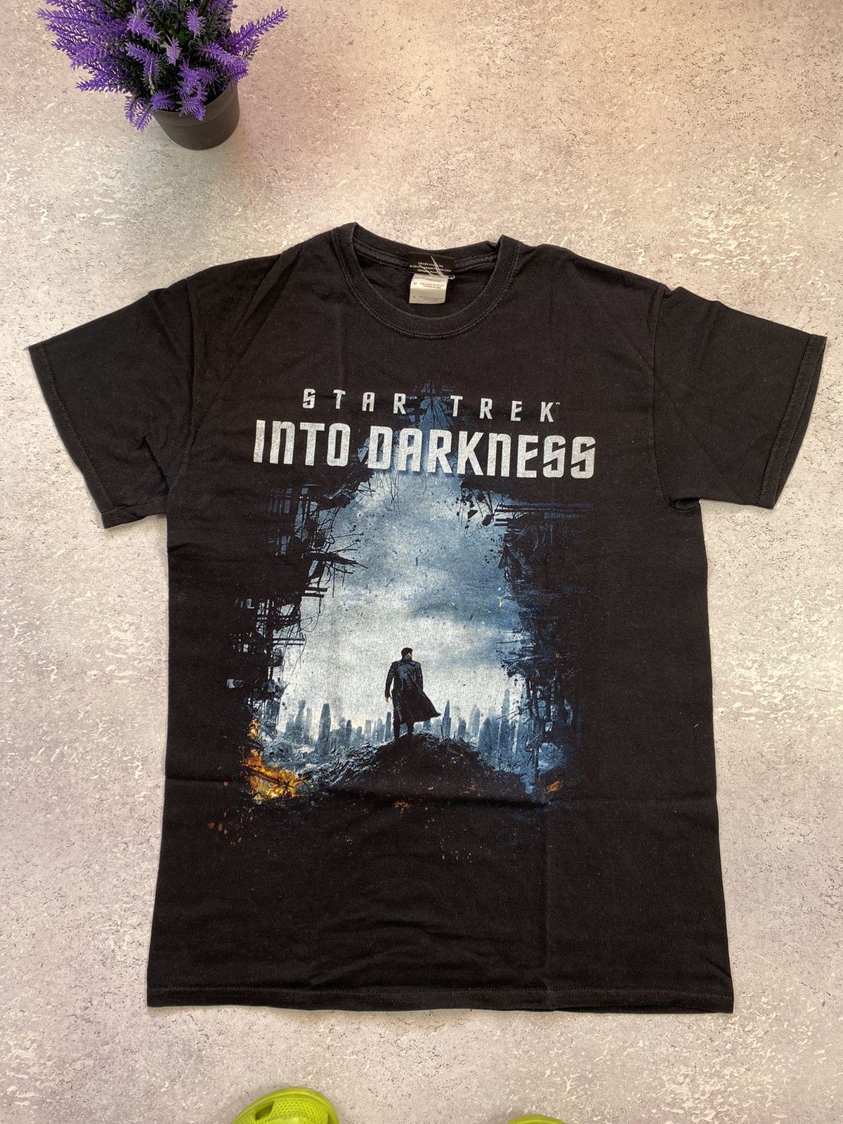Vintage Star Trek Into Darkness Men's Black T-shirt Big Logo Medium Size US M / EU 48-50 / 2 - 3 Thumbnail
