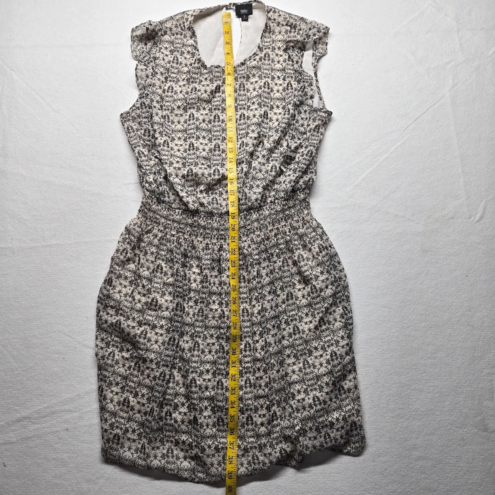 Mossimo Mossimo Dress Adult Women's Brown White Sleeveless Button Size L Large Size L / US 10 / IT 46 - 7 Thumbnail