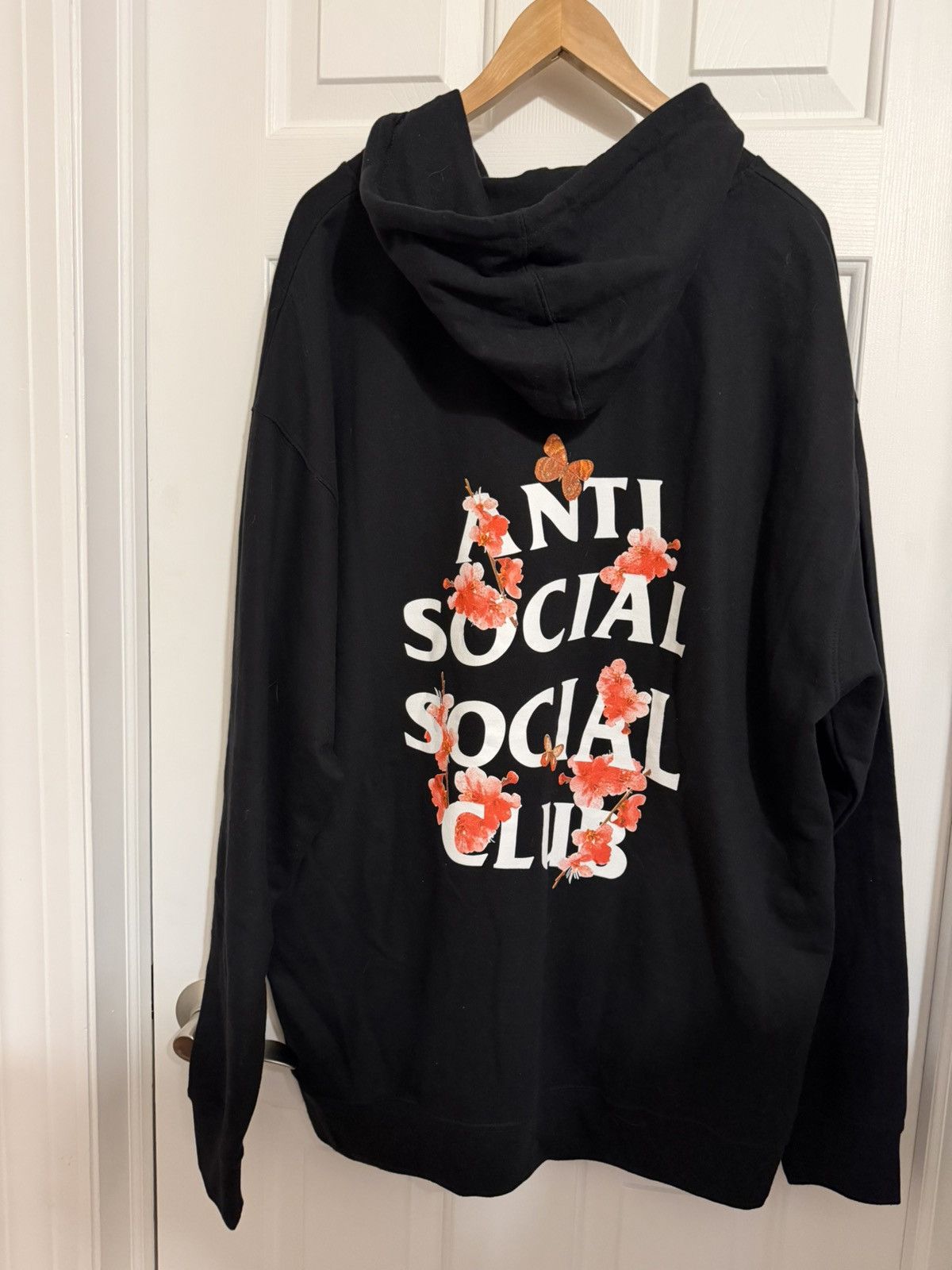 Anti Social Social Club Butterfly Orchid Hoodie Size US XXL / EU 58 / 5 - 1 Thumbnail