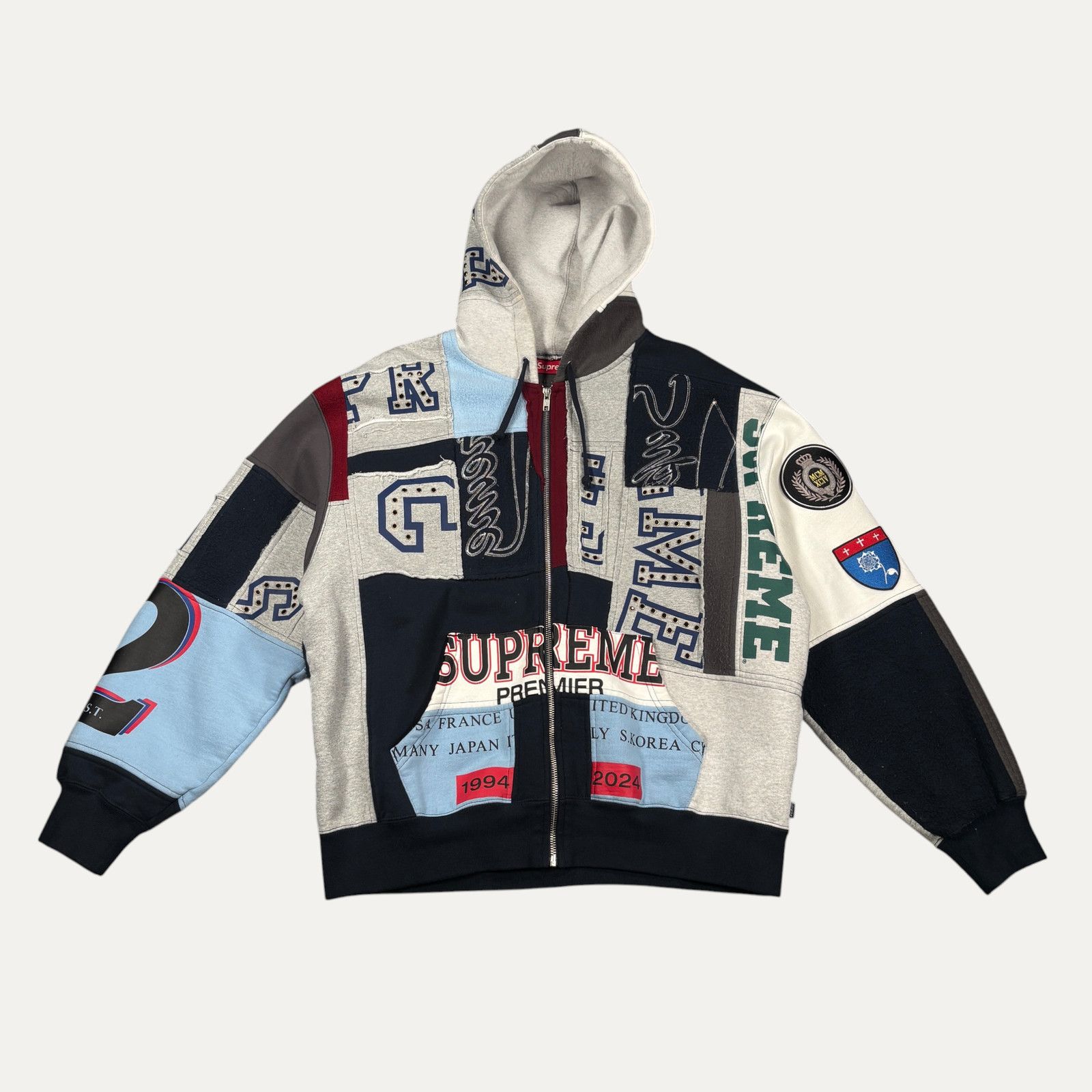 Supreme Supreme Patchwork Zip-Up Hoodie SS25 Size US M / EU 48-50 / 2 - 1 Thumbnail