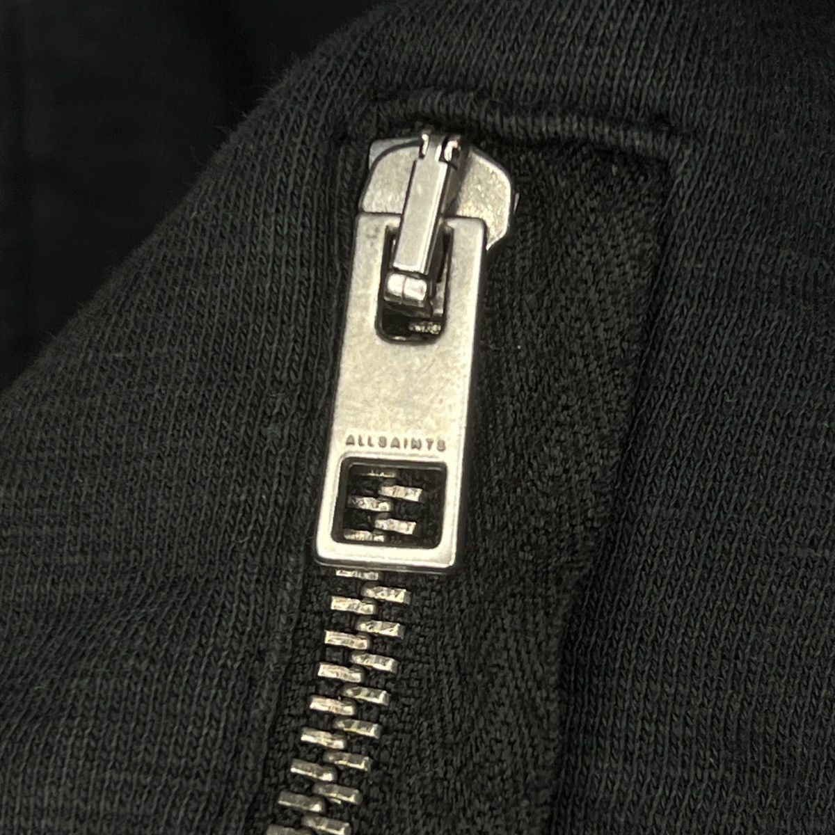 Allsaints × Designer AllSaints Raven Y2K Logo Black Zip Up Sweatshirt Size US L / EU 52-54 / 3 - 7 Thumbnail