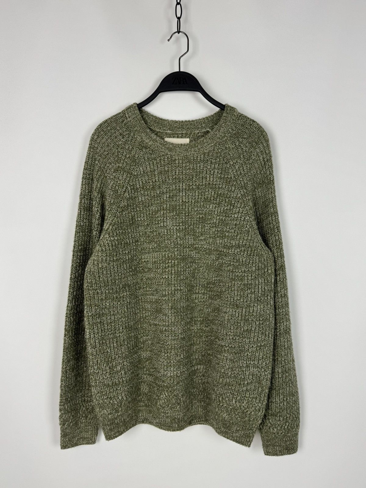 Folk Blend Knitted Crew Neck Sweater