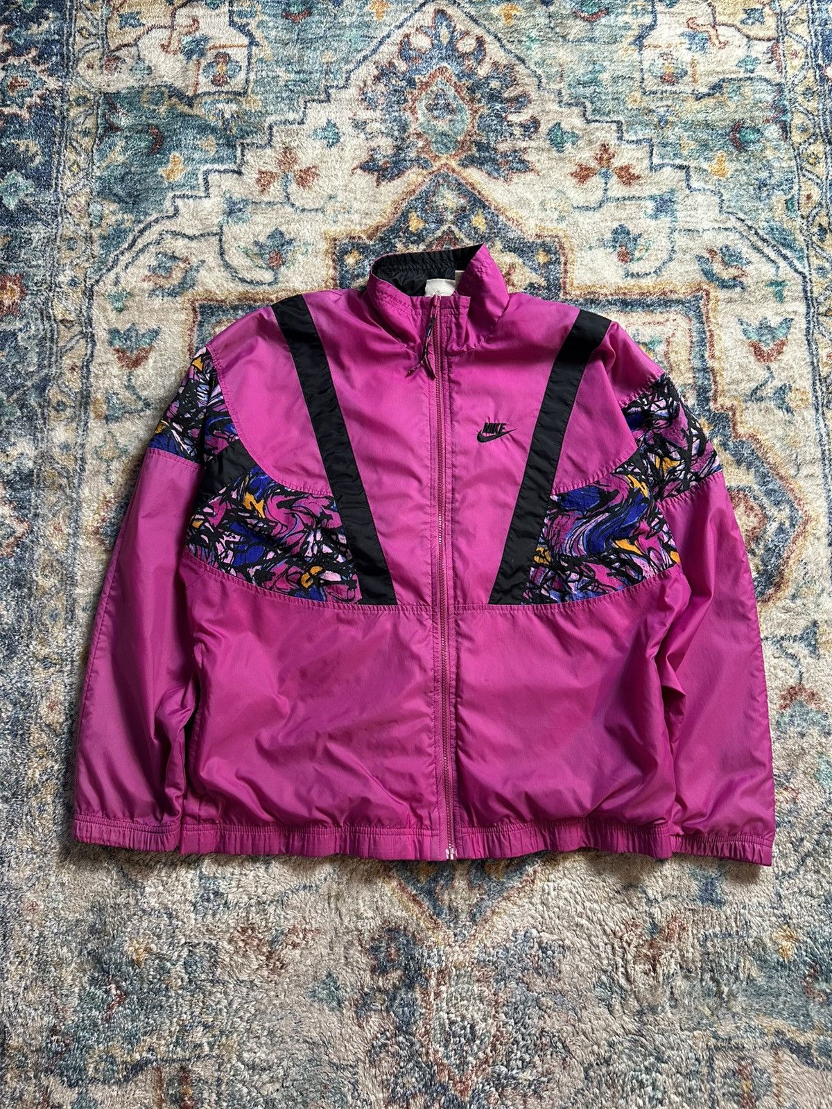 Nike Vintage Nike Abstract Zip-up Jacket Large Size L / US 10 / IT 46 - 1 Thumbnail