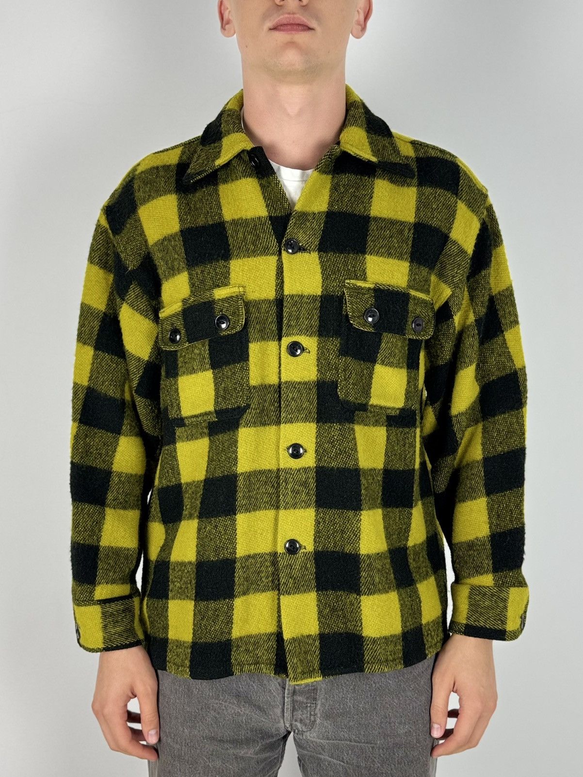 Vintage 50-60’s Vintage Humphrey Regent Wool Chest Pockets Overshirt Size US M / EU 48-50 / 2 - 1 Thumbnail