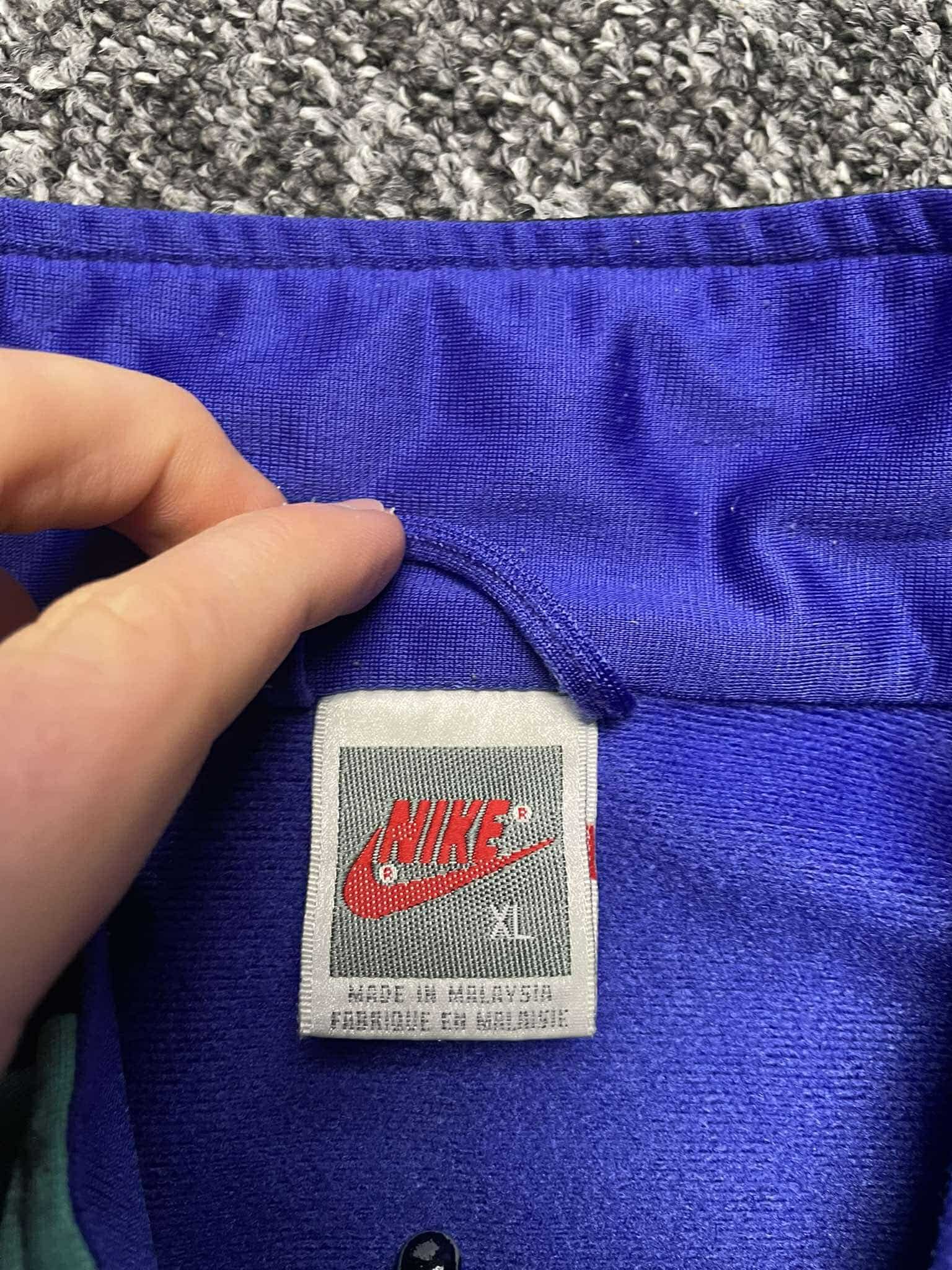 Nike × Vintage Vintage RARE 80' Nike sweatshirt zip swoosh logo y2k old XL Size US XL / EU 56 / 4 - 6 Thumbnail