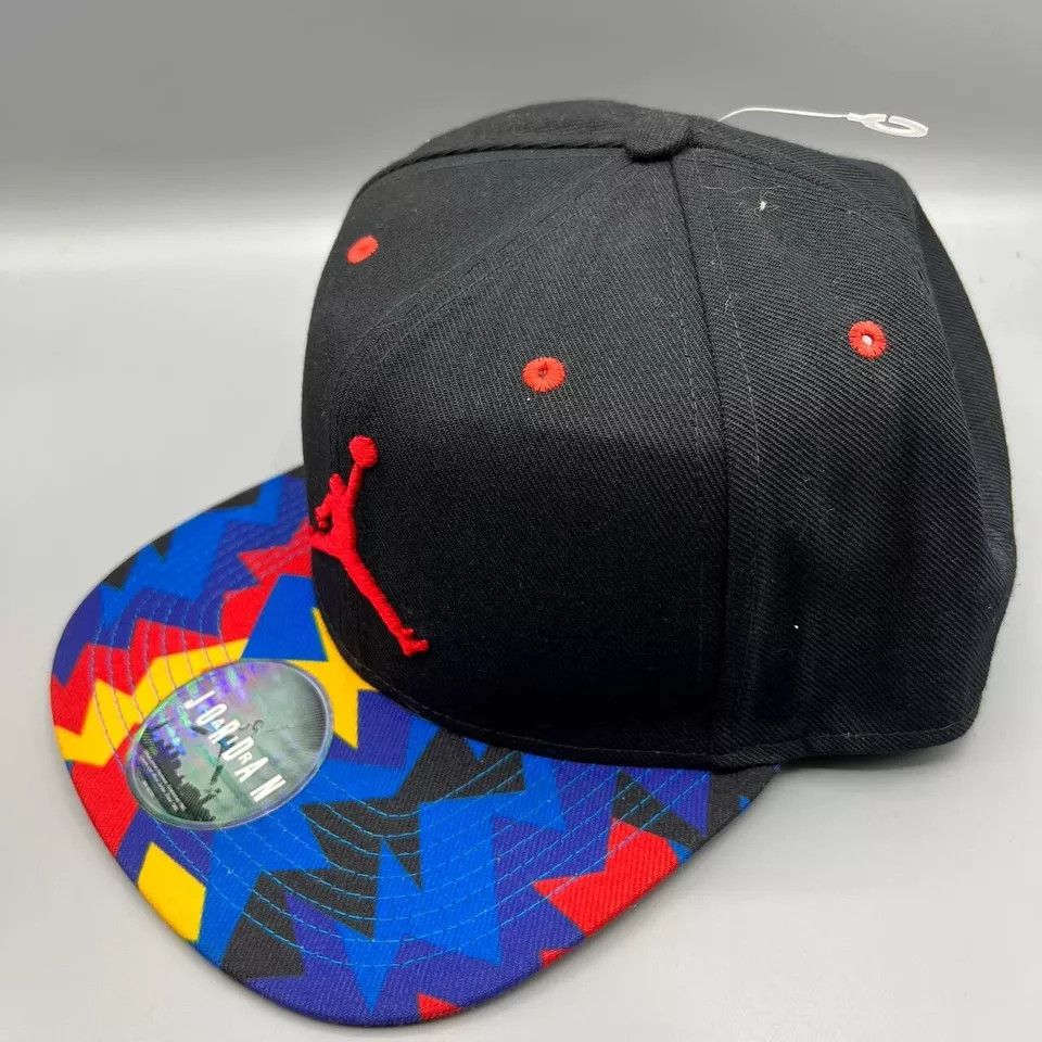 Jordan Brand Air Jordan Hat Men Embroidered Logo Jumpman Snap Back Cap Size ONE SIZE - 2 Thumbnail