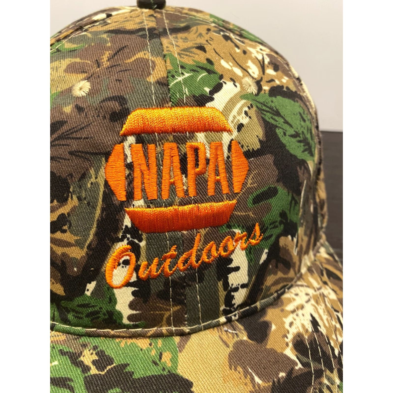 Vintage VINTAGE Napa Auto Outdoors Hat Baseball Cap Adult One Size Brown Camo Embroidered Logo Adjustable Size ONE SIZE - 2 Thumbnail