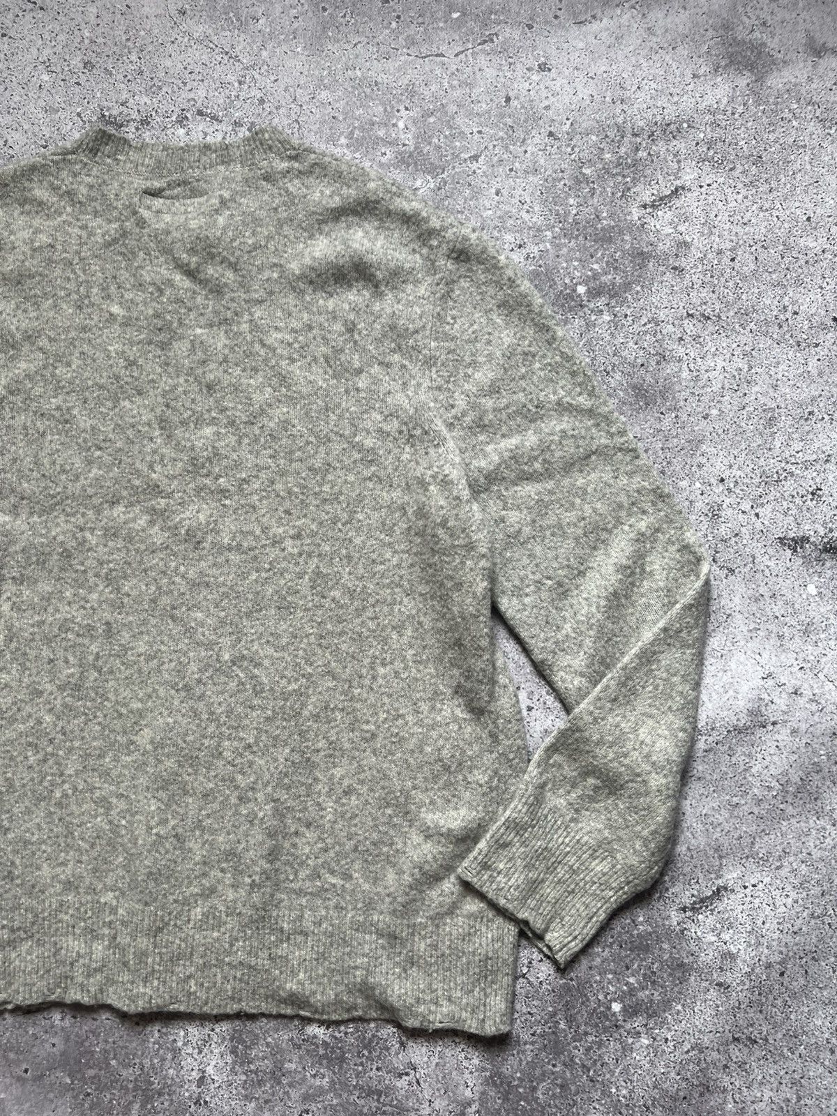 Allsaints AllSaints Wool Distressed Sweater Gray Medium Men's Size US M / EU 48-50 / 2 - 15 Thumbnail