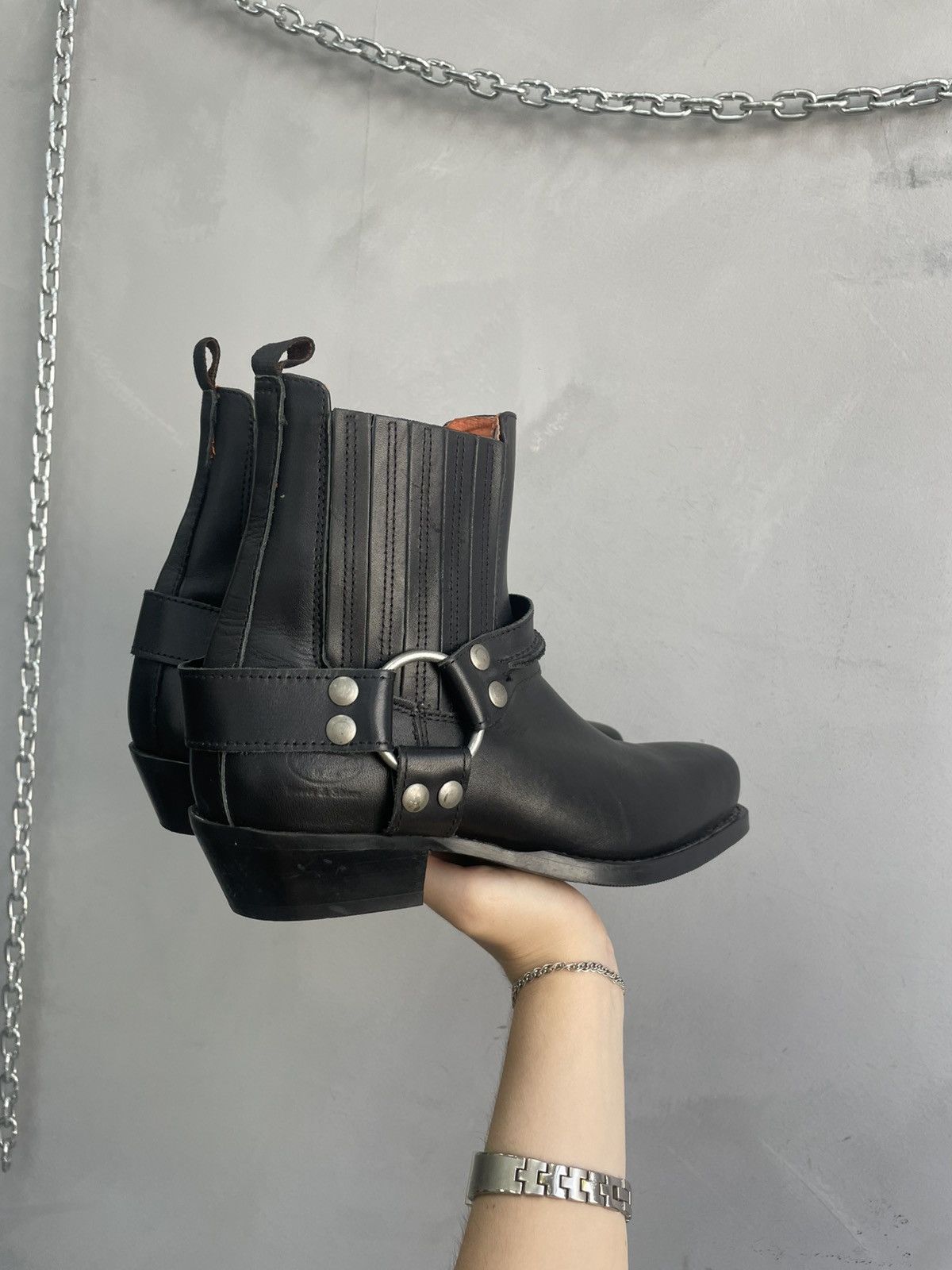 Dockers Moto Dockers 90s avant Garde Guidi style boots y2k Size US 9 / EU 42 - 4 Thumbnail