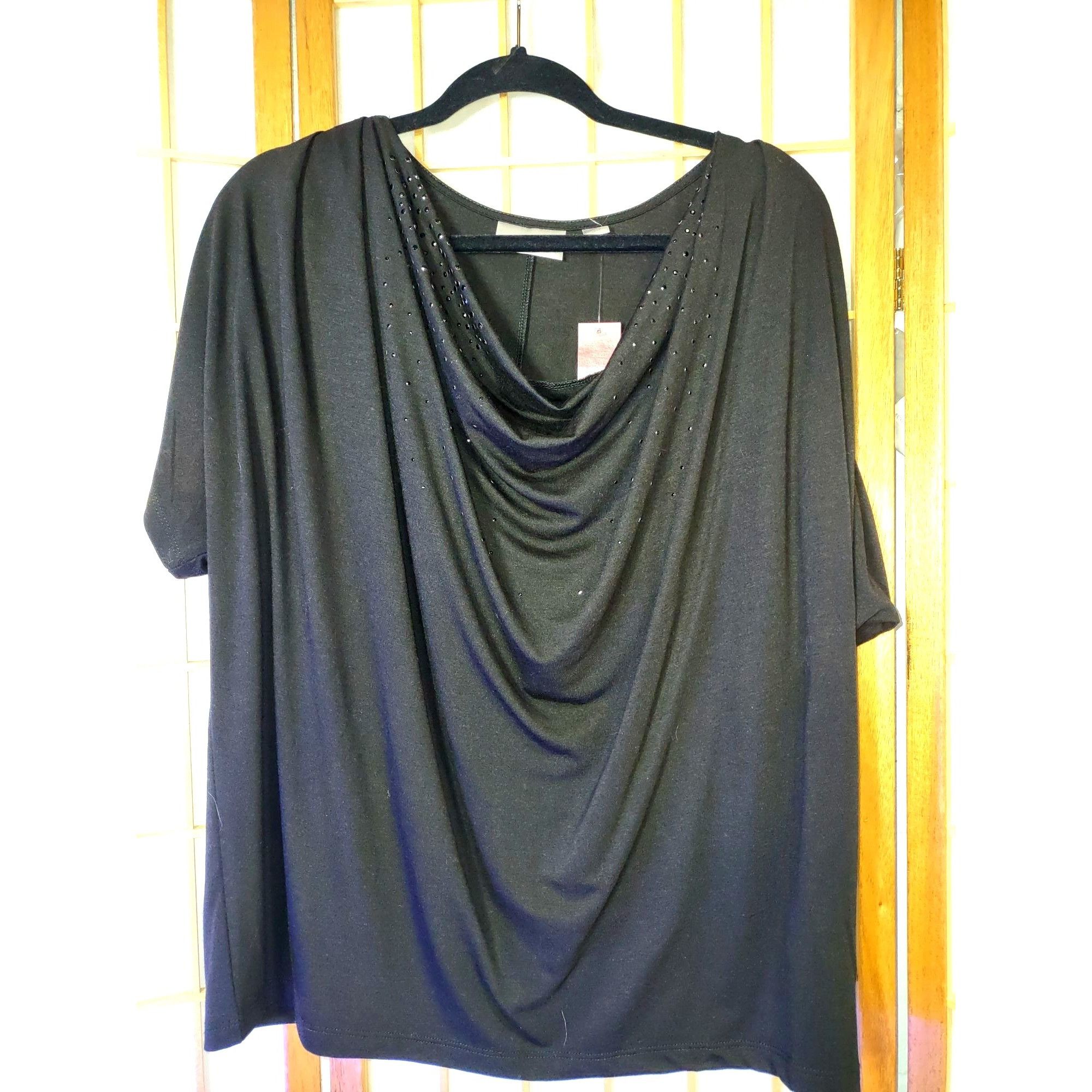 Avenue NWT Avenue 18/20 Sparkle Blouse Size XXL / US 16-18 / IT 52-54 - 4 Thumbnail