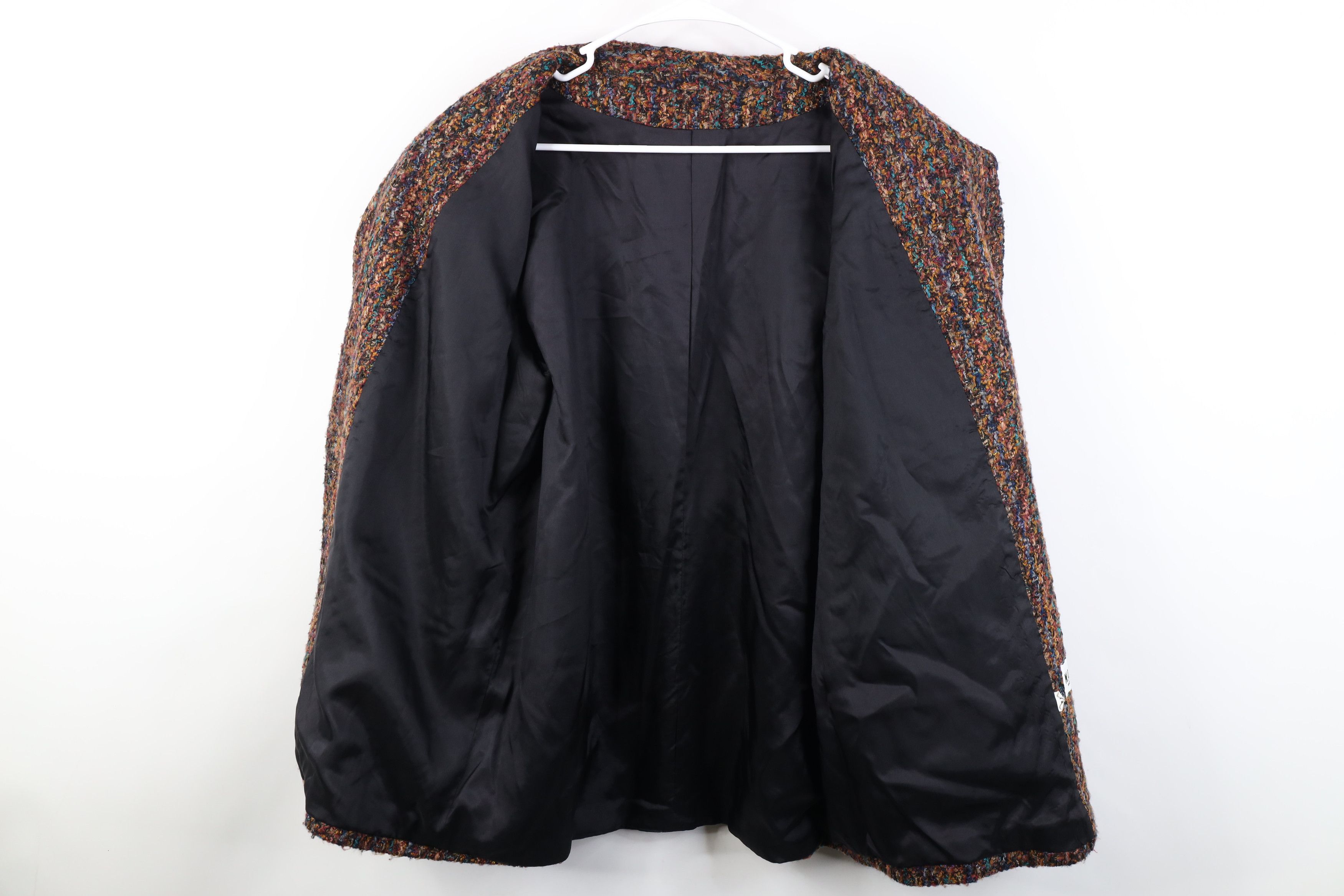 Vintage Vintage 90s Streetwear Wool Rainbow Suit Blazer Jacket USA Size XL / US 12-14 / IT 48-50 - 7 Thumbnail