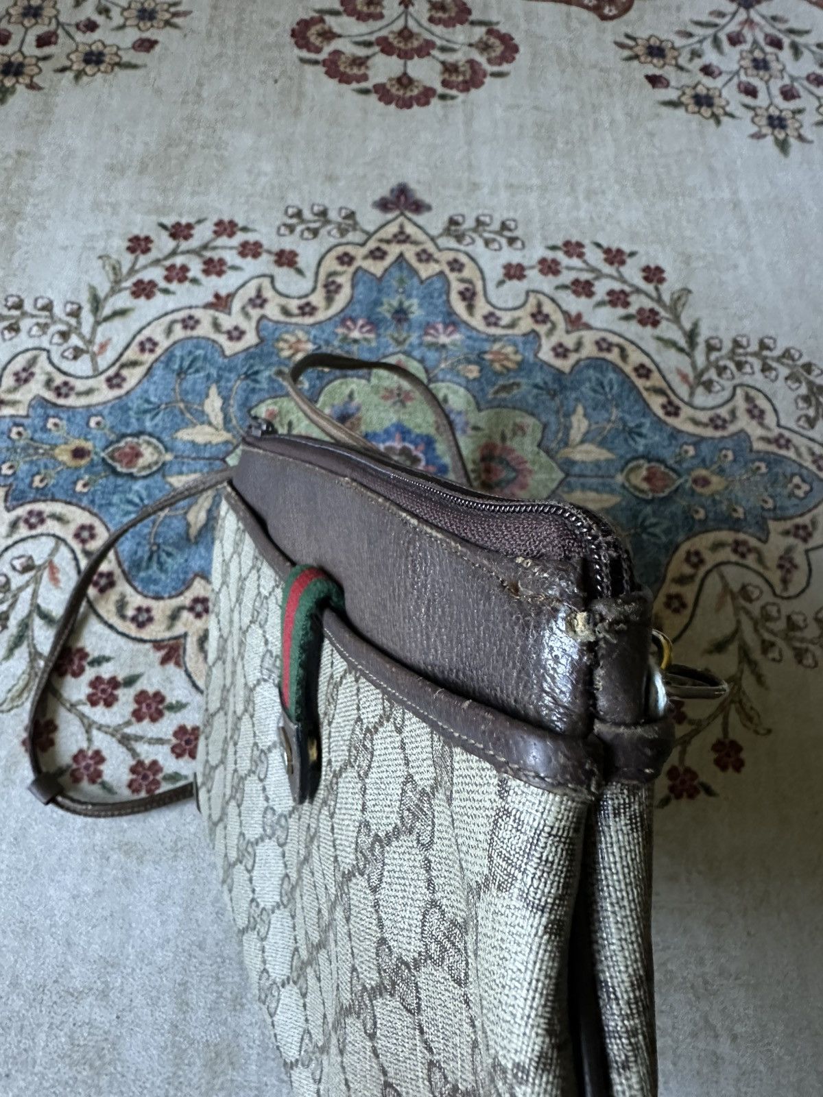 Gucci Vintage GUCCI GG Supreme Web Sherry Line Shoulder Bag Size ONE SIZE - 9 Thumbnail